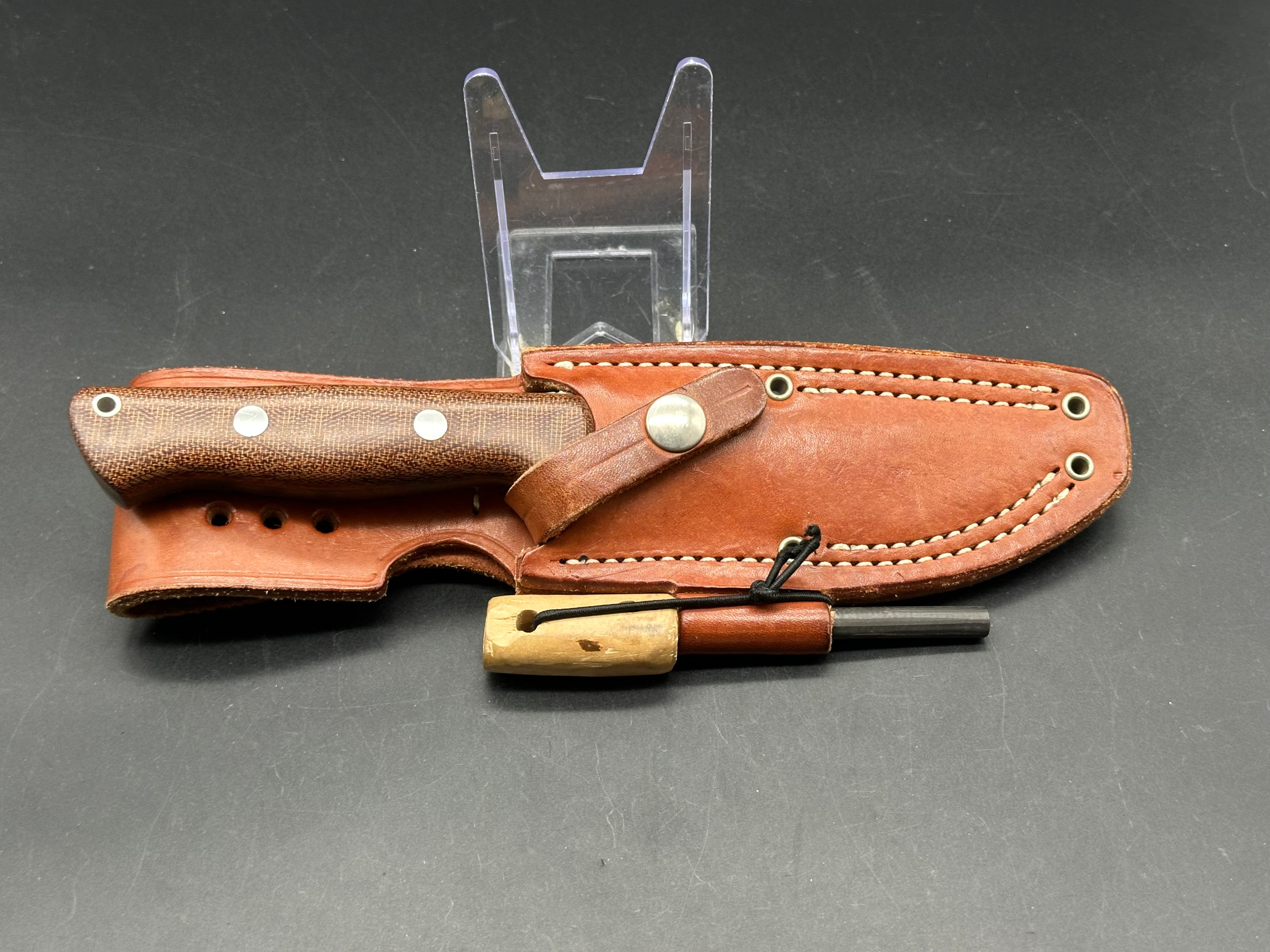 Bark River Bravo A2 Knife - High-Quality Outdoor Survival Blade for Hunting, Camping & Bushcraft | Durable Fixed Blade Knife for Tactical, EDC & Adventure Use