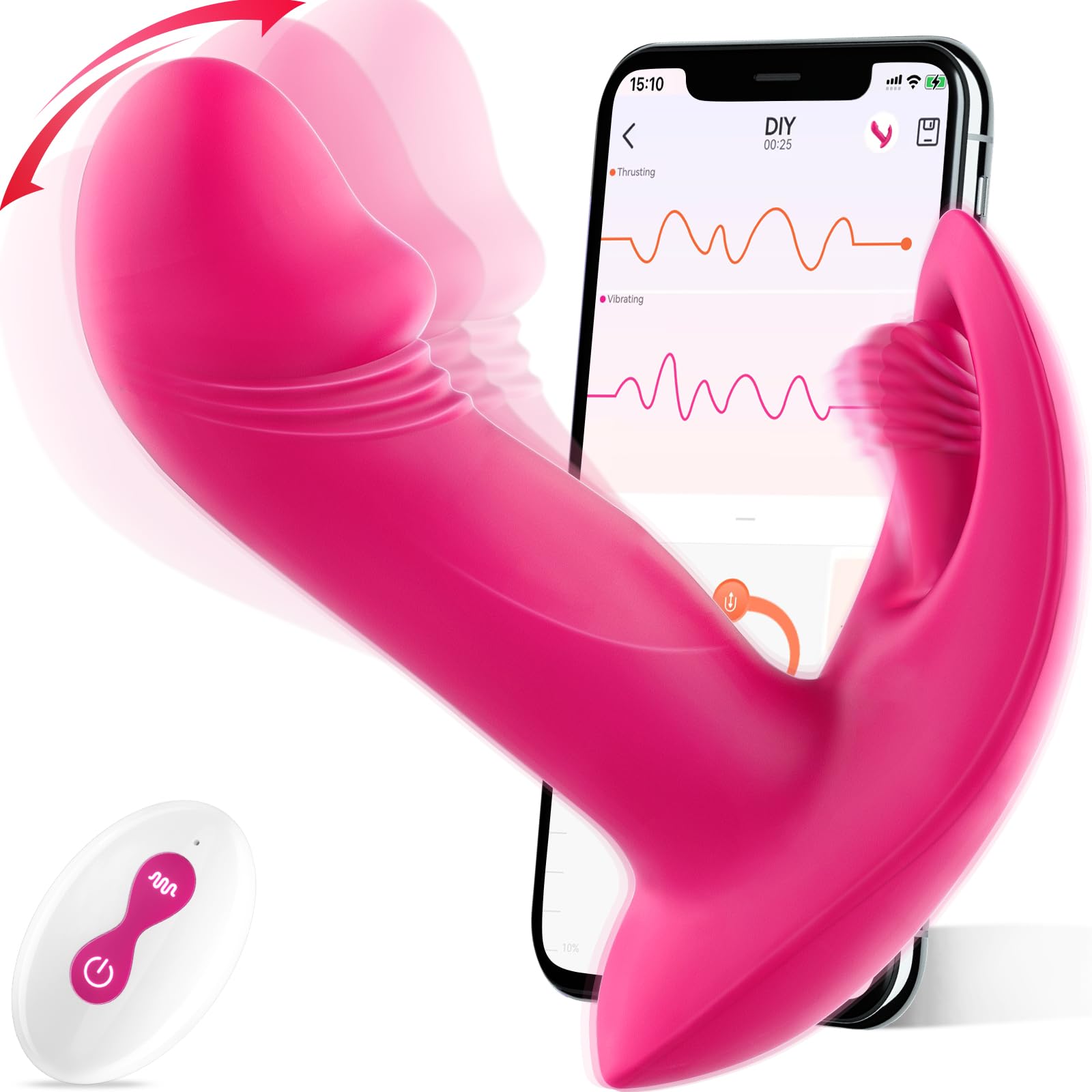 Powerful Clitoral and G-Spot Vibrator for Women - 9x9 Vibration Modes, Rechargeable Waterproof Sex Toy for Couples & Solo Play - Perfect for Sensual Massage, Foreplay, and Intimate Moments