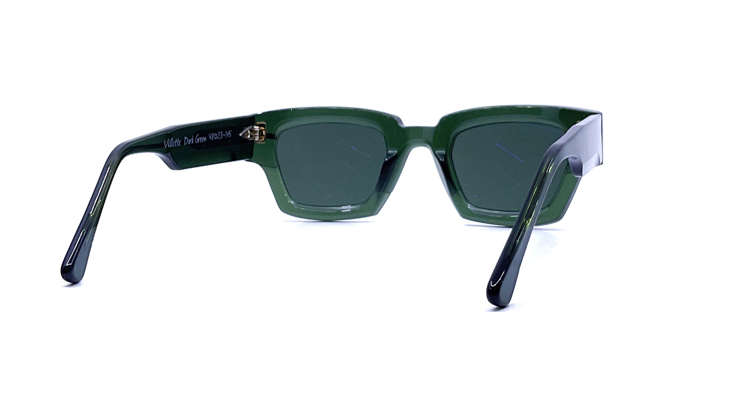Ahlem Villette Sunglasses - Dark Green Polarized UV Protection for Women & Men | Fashionable Outdoor Accessories for Beach, Driving & Travel