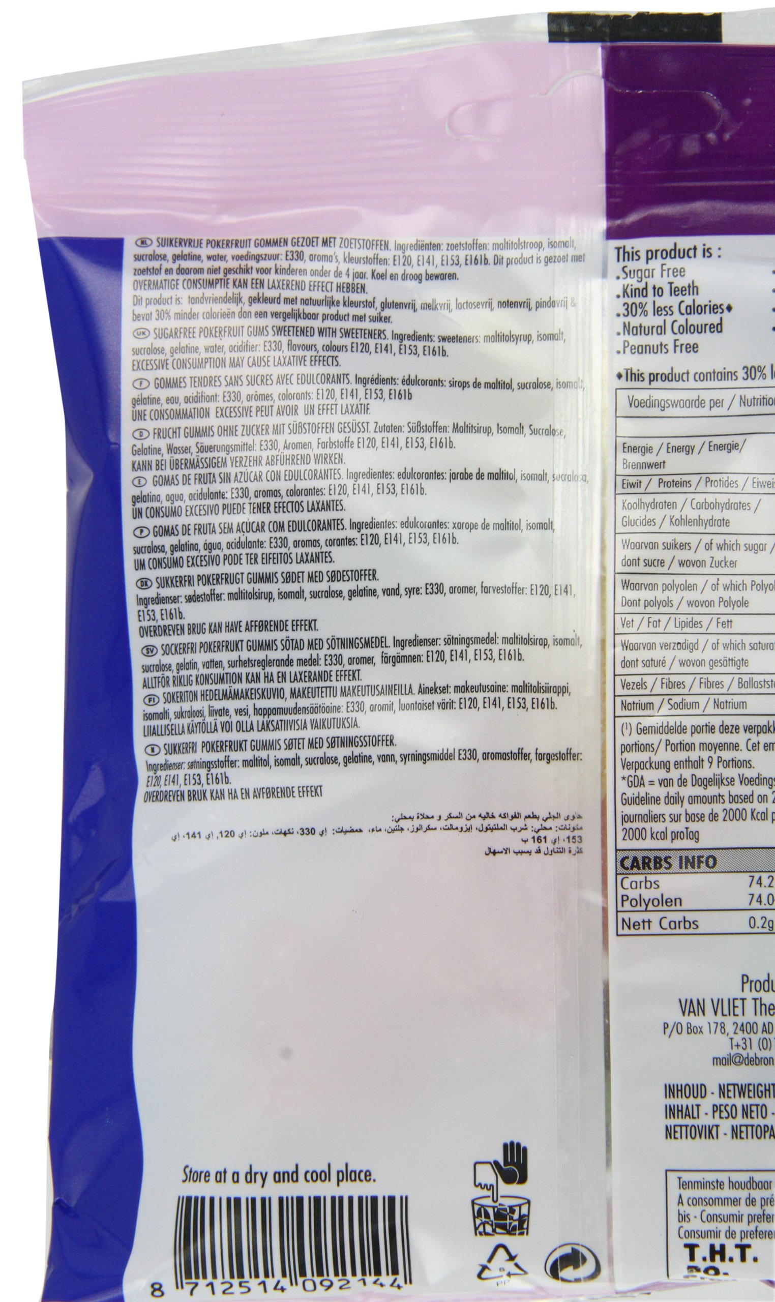 Sugar Free Poker Fruit Candy - Delicious & Healthy Snacks for Poker Nights, Parties & On-the-Go Treats