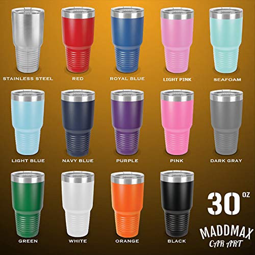 2010-2014 Ford Mustang Hardtop 30oz Stainless Steel Tumbler with Clear Lid - Light Blue - Insulated Travel Mug for Coffee, Tea & Cold Drinks - Perfect for Commuting, Road Trips & Car Enthusiasts