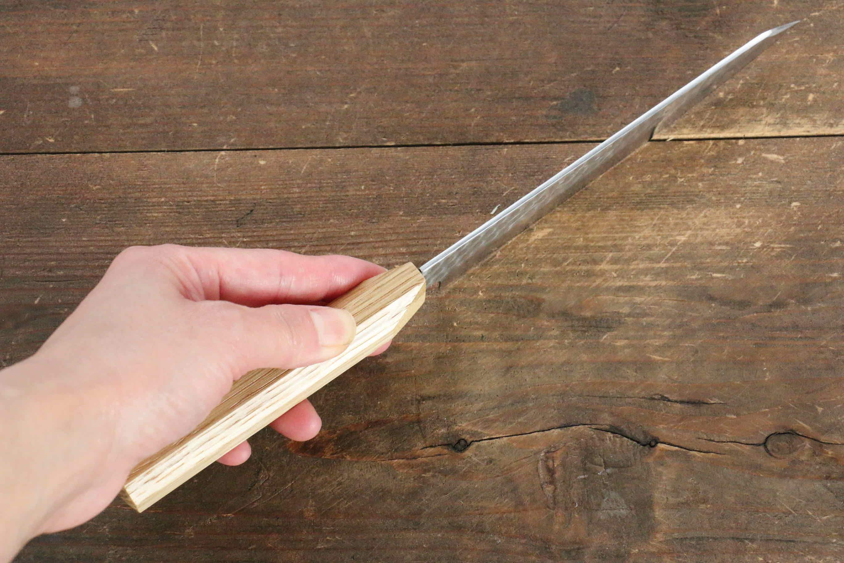 Premium Jikko VG10 17-Layer Kiritsuke Petty Utility Knife 140mm with Oak Handle - Perfect for Sushi, Vegetables & Precision Kitchen Tasks