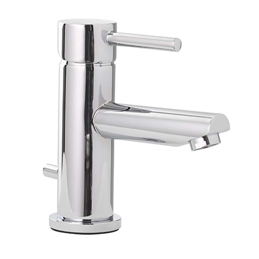 Chrome Plated Single Handle Bathroom Faucet with Pop-Up Drain - Modern Single Hole Sink Faucet for Bathroom Vanity, Powder Room & Guest Bath Installation
