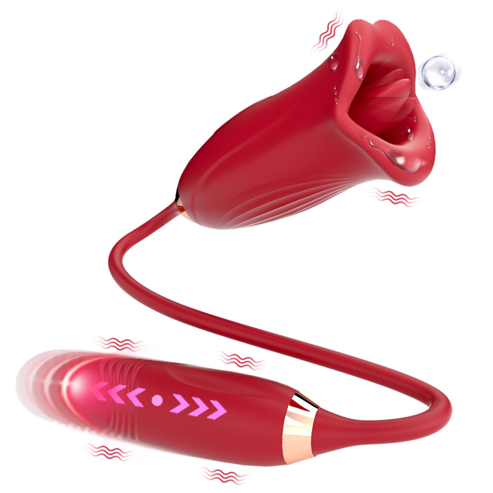 Best Women's Vibrator - Tongue Licking & Nipple Stimulator with Clitoral Vibrating Egg | Rechargeable G-Spot & Clit Massager for Couples Play & Solo Pleasure | Perfect for Bedroom Fun & Relaxation