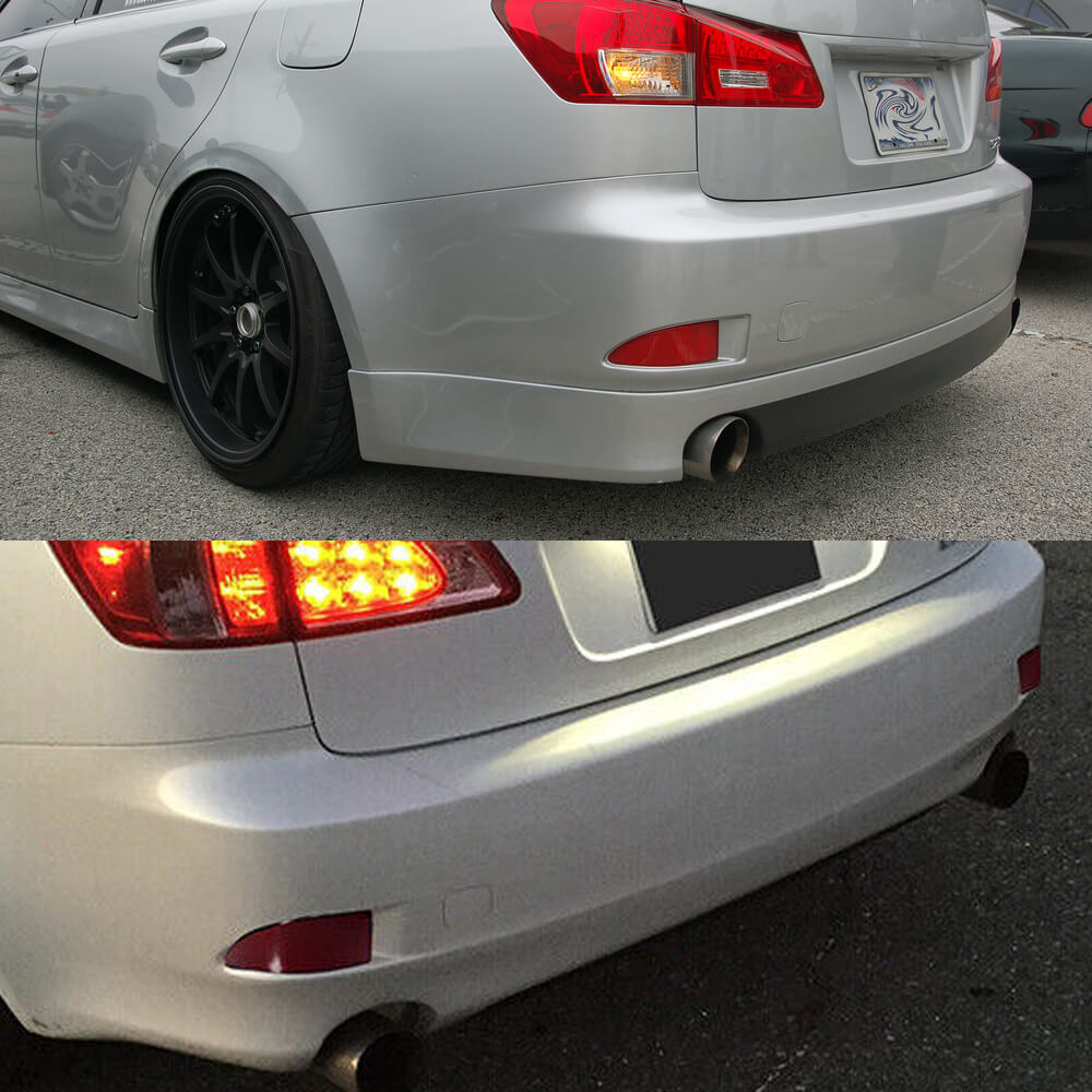 Lexus IS250 IS350 Rear Bumper Reflector Set (Left & Right) - 2006-2013 Models - Perfect for Night Driving Safety & Customization