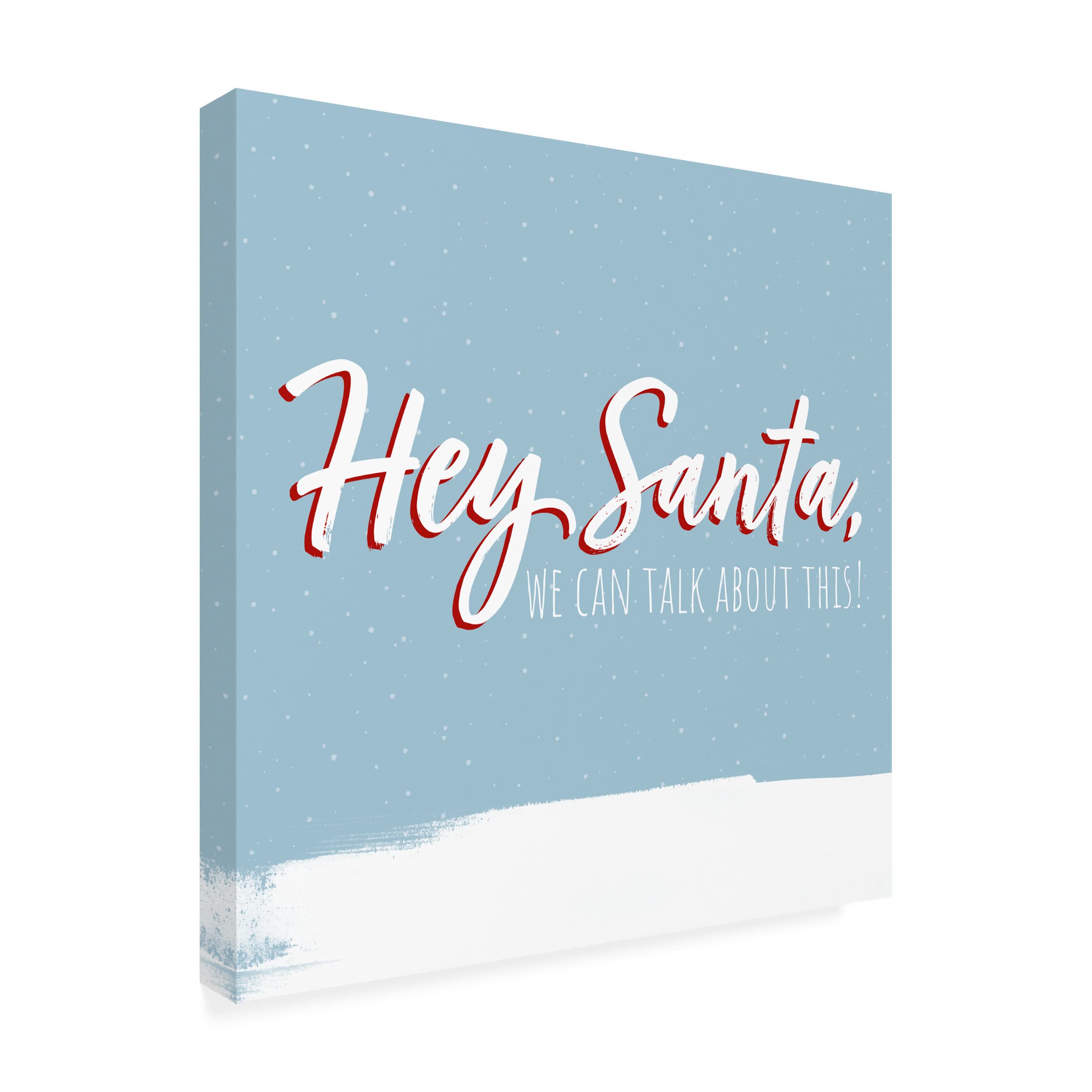 Grace Popp 'Dear Santa II' Canvas Wall Art - Christmas Holiday Home Decor for Living Room, Bedroom & Office