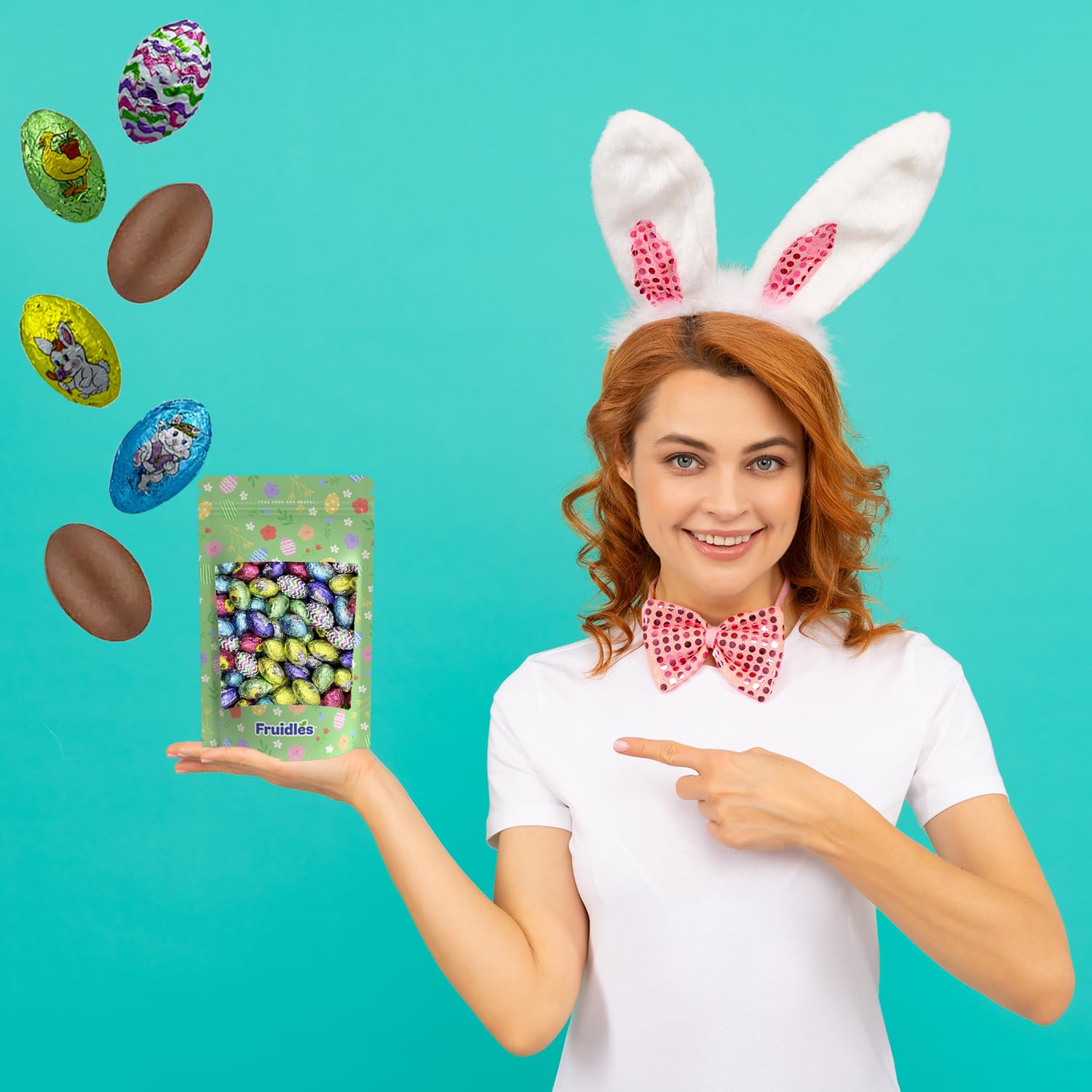 Premium Easter Double Crisp Eggs Milk Chocolate - Individually Wrapped Happy Easter Treats (5lbs, Approx 500 Eggs) - Perfect for Easter Baskets, Party Favors & Holiday Celebrations