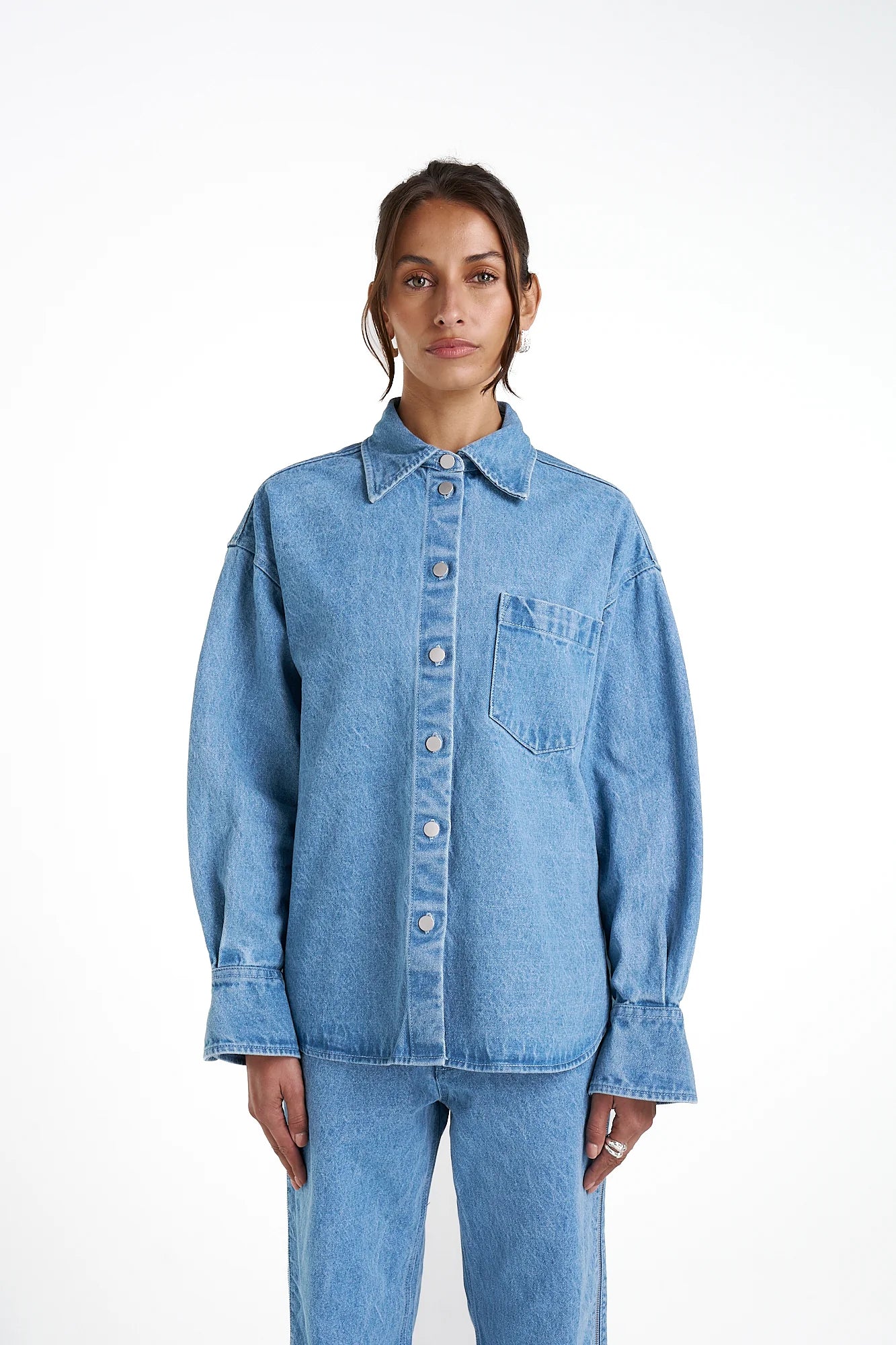 BOSS Men's Blue Denim Shirt - Casual Button Down Shirt for Work, Office & Everyday Wear | Premium Cotton Comfort Fit Dress Shirt for Men