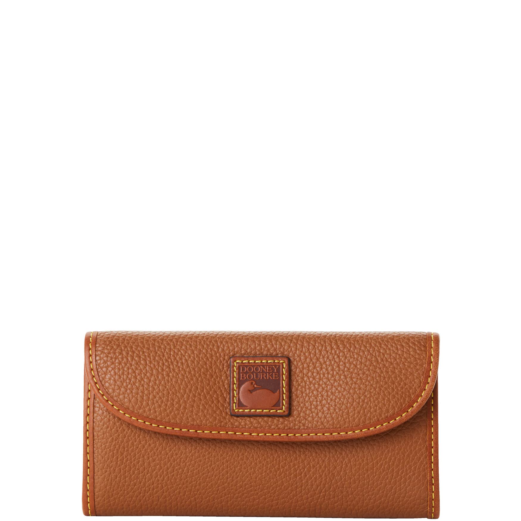 Dooney & Bourke Pebble Grain Leather Continental Clutch Wallet - Stylish Crossbody Handbag for Women, Perfect for Evening Events & Date Nights