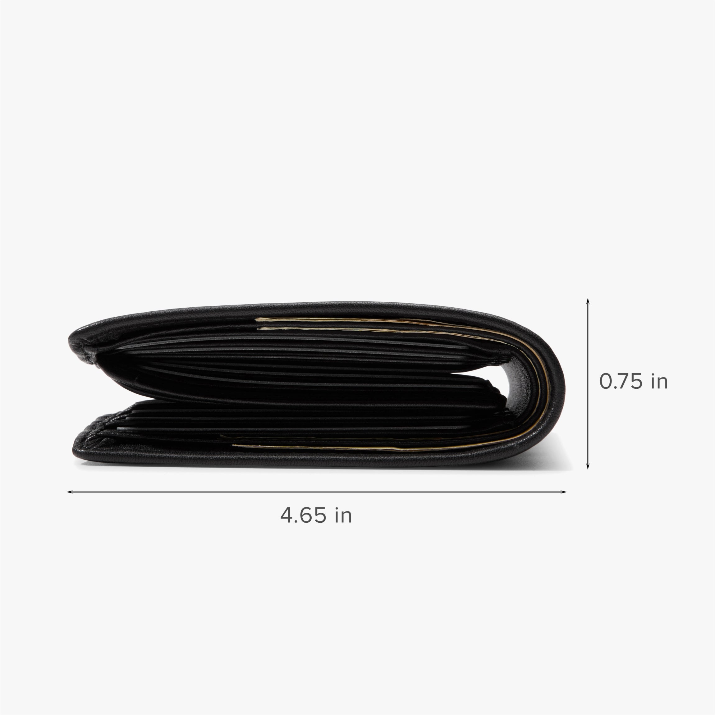 Bifold Wallet with Flap Black Onyx - Slim RFID Blocking Leather Wallet for Men - Perfect for Everyday Carry, Travel & Business