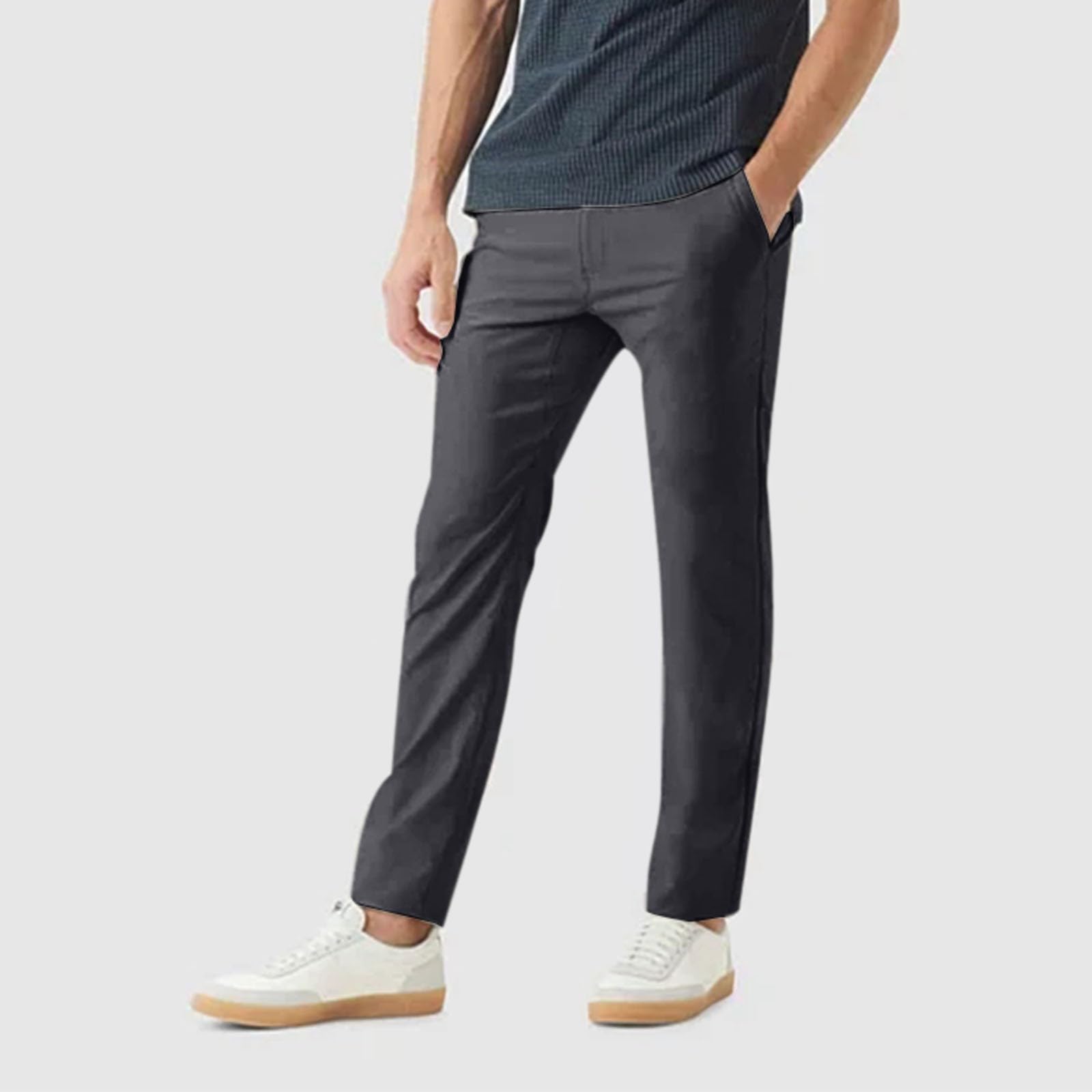 GIERIDUC Men's Cargo Pants - Lightweight Athletic Jogger Sweatpants with Drawstring & Multiple Pockets for Hiking, Work & Casual Wear | Perfect for Outdoor Activities, Gym & Everyday Use