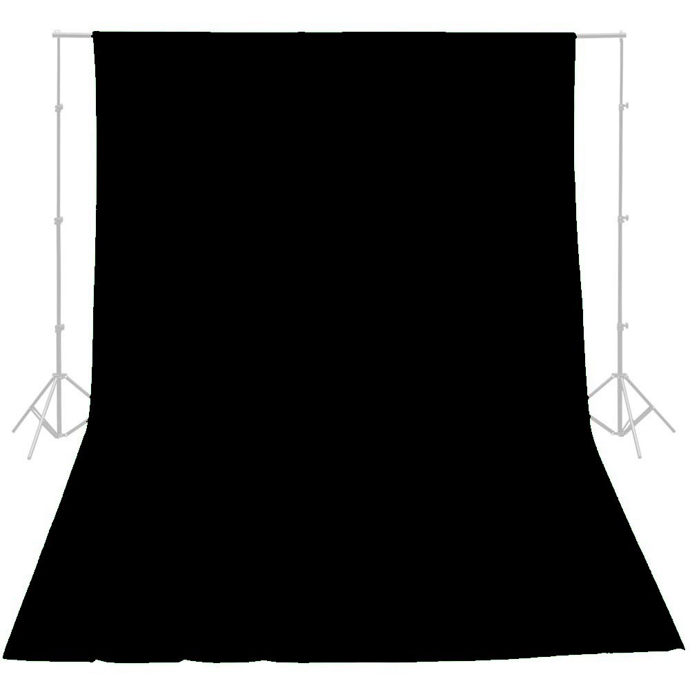 ePhotoInc 10x12 Ft Black Muslin Photography Backdrop - Professional Studio Background for Video, Portraits & Product Shoots - Perfect for YouTube, TikTok & Live Streaming