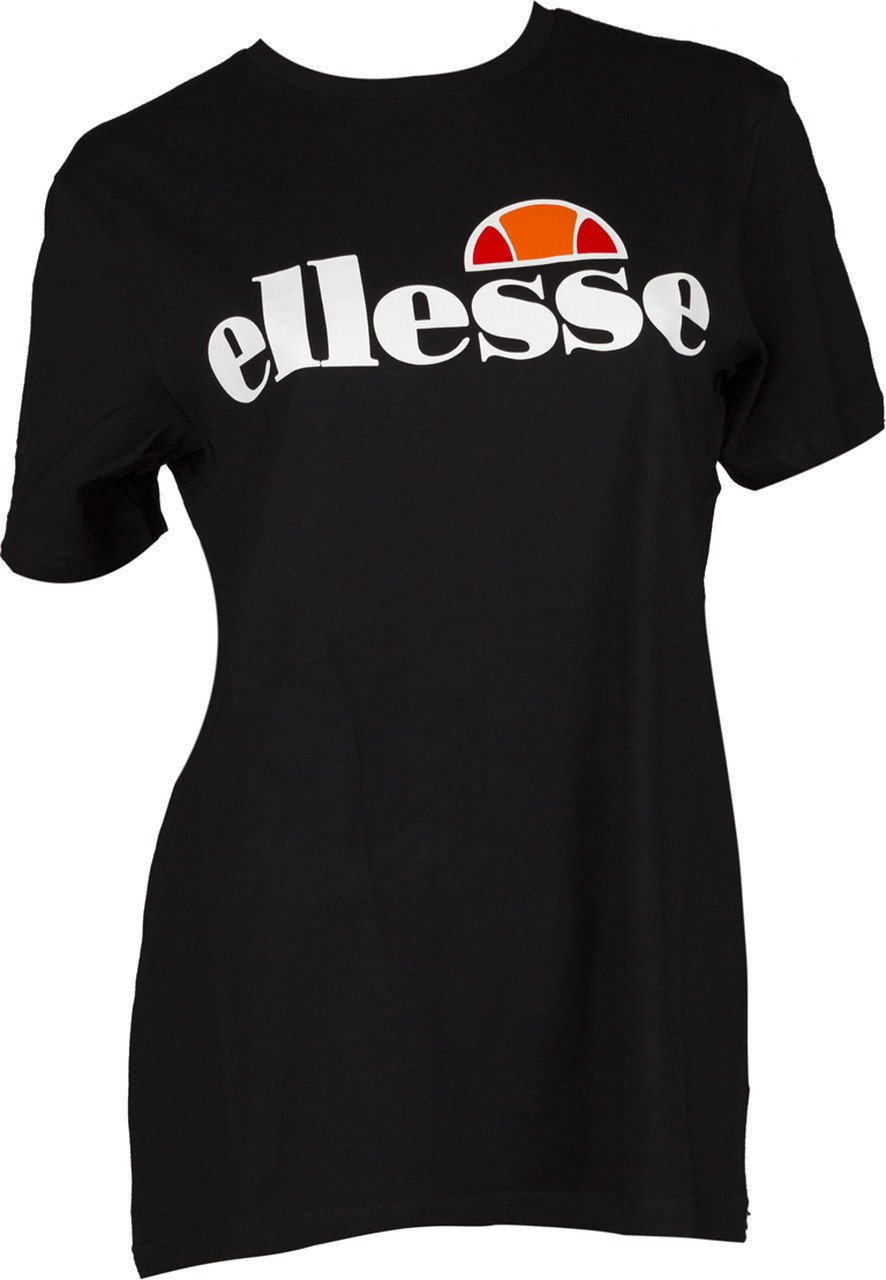 Ellesse Women's Albany Short-Sleeve T-Shirt & Polo Shirt - Black - UK Size XL - Casual Cotton Top for Everyday Wear, Gym, and Street Style Fashion