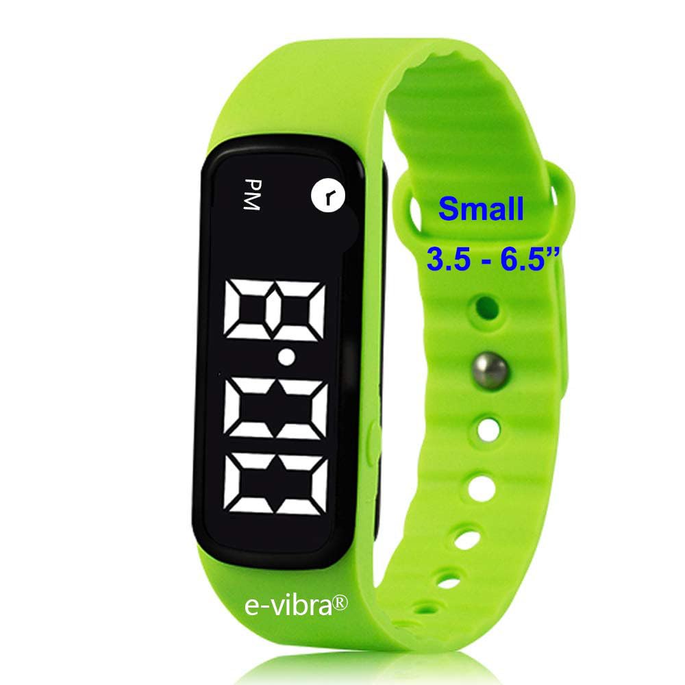 8 Alarm Vibrating Alarm Watch - Medical Reminder Watch with Timer & 8 Daily Alarms | Silent Vibrating Alert for Seniors, Deaf, Hearing Impaired | Perfect for Medication Reminders, Meetings & Daily Tasks (Green, Small)