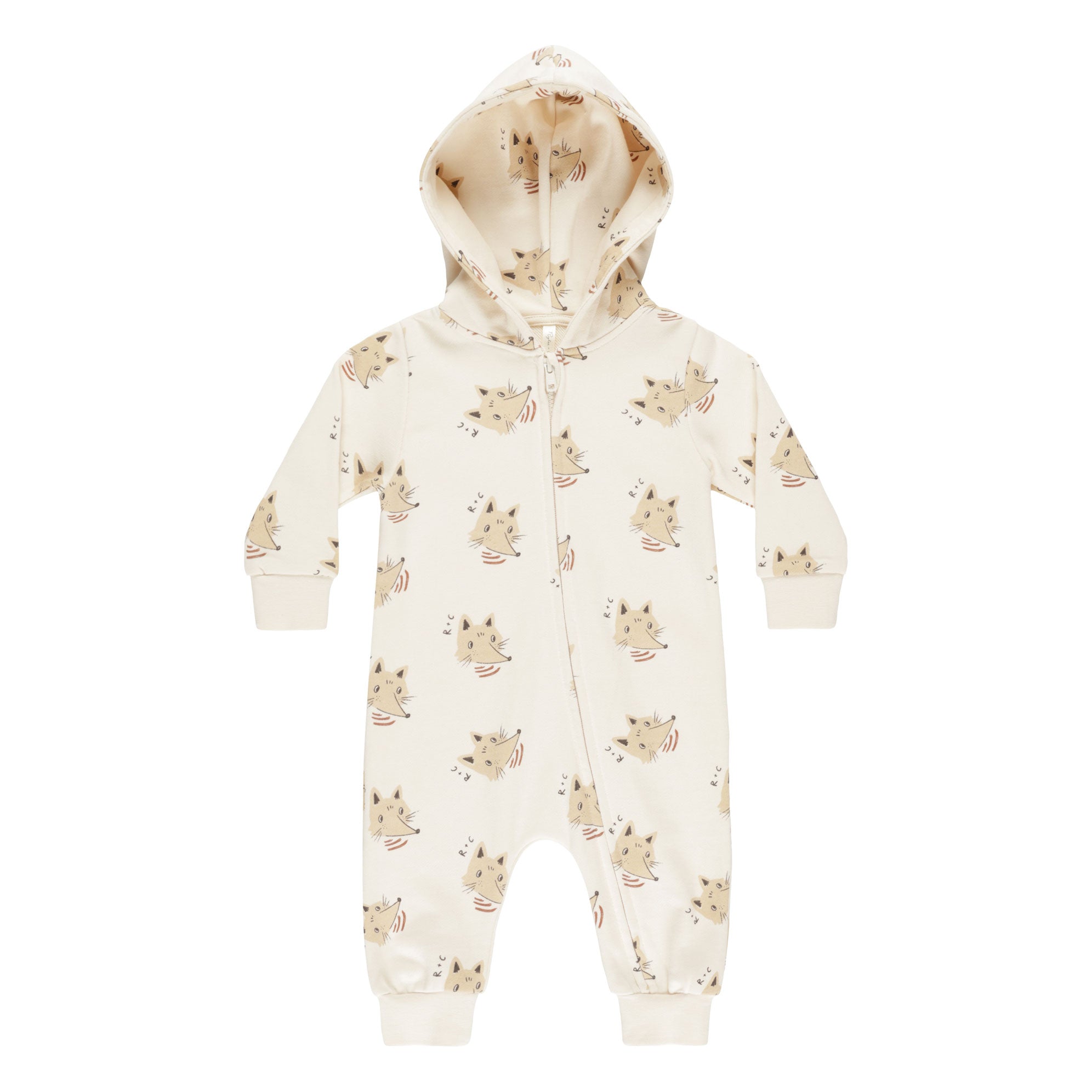 Coyote Hooded Jumpsuit for Women - Natural Color One-Piece Romper | Perfect for Outdoor Adventures, Camping & Casual Wear