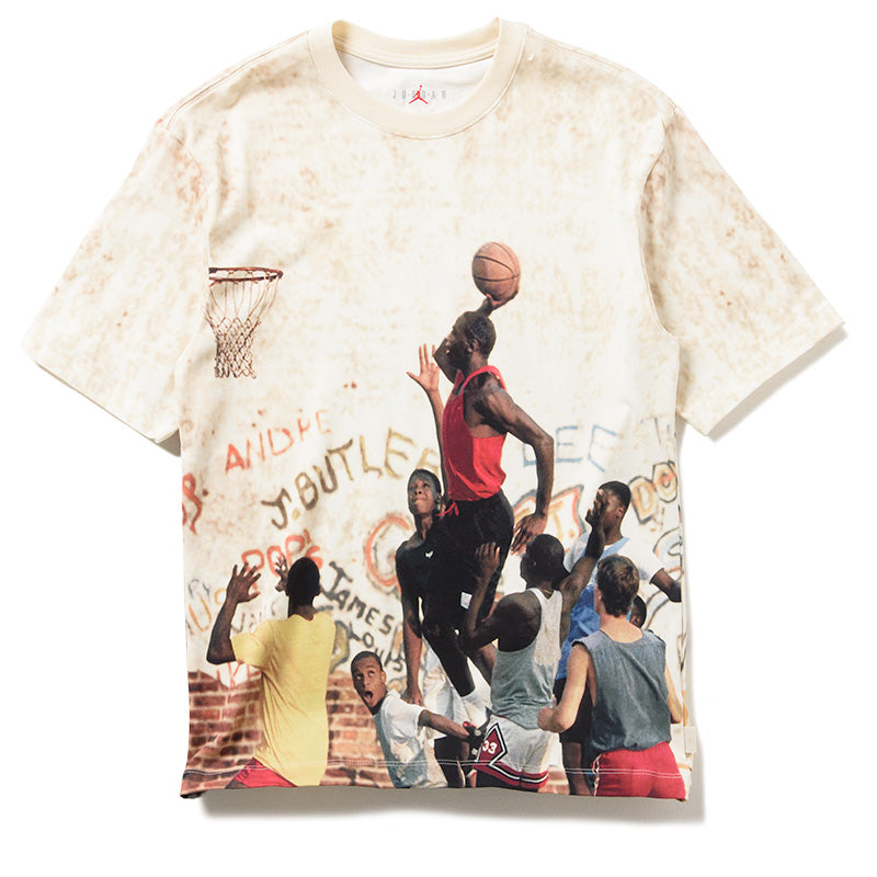 Air Jordan 85 Graphic Tee - Sail/Legend Light Brown - Vintage Basketball T-Shirt for Men - Casual Streetwear & Sneakerhead Fashion