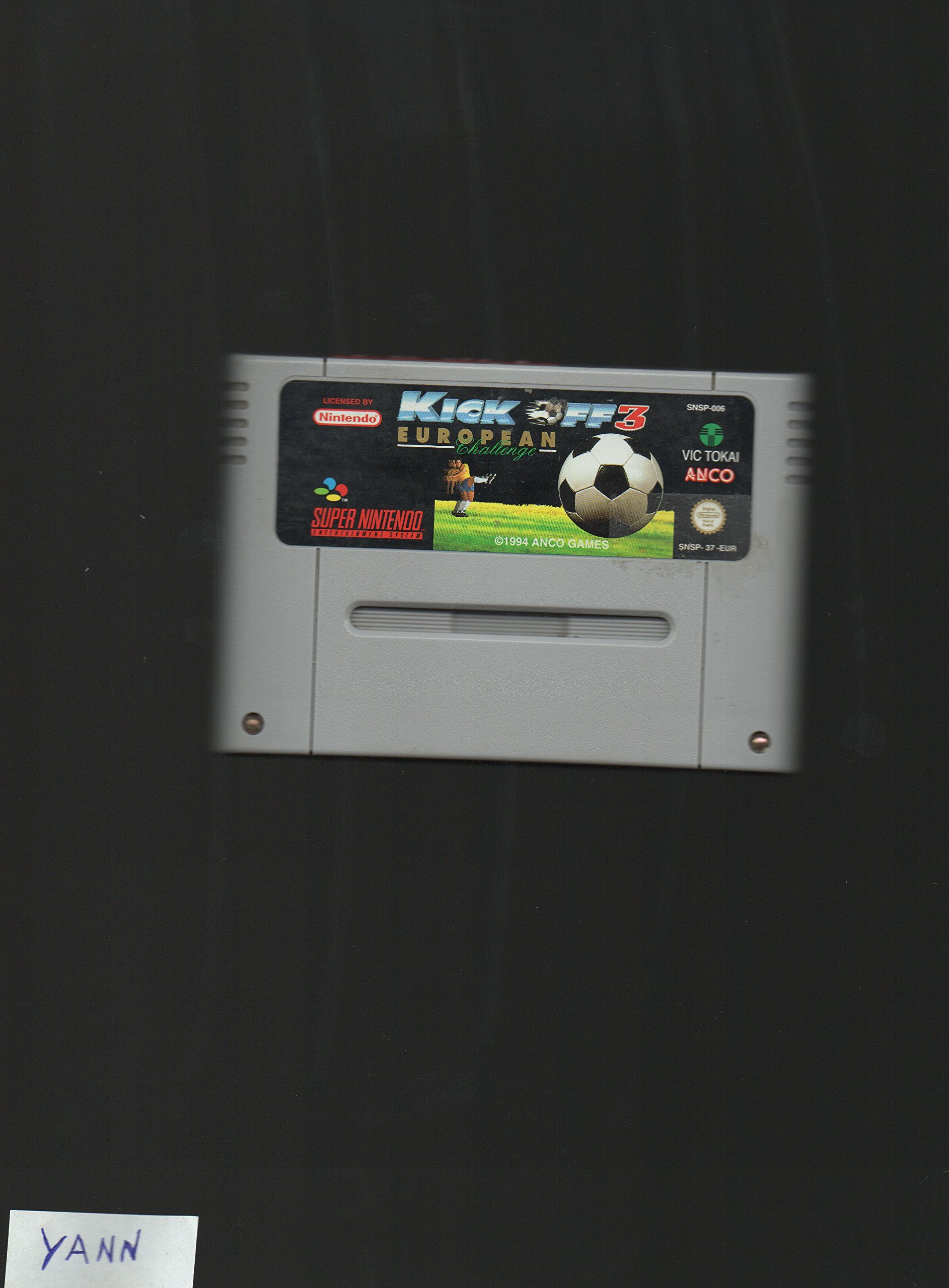 Kick Off 3 - Super Nintendo SNES Classic Soccer Sports Video Game - Retro Gaming Console for Football Fans & Collectors - Perfect for Parties, Nostalgic Gaming Nights & Sports-Themed Events