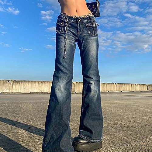 KMBANGI Women's High Waisted Wide Leg Denim Jeans - Straight Baggy Pants for Casual & Y2K Streetwear Fashion | Perfect for Everyday Wear, Office Outfits & Trendy Street Style