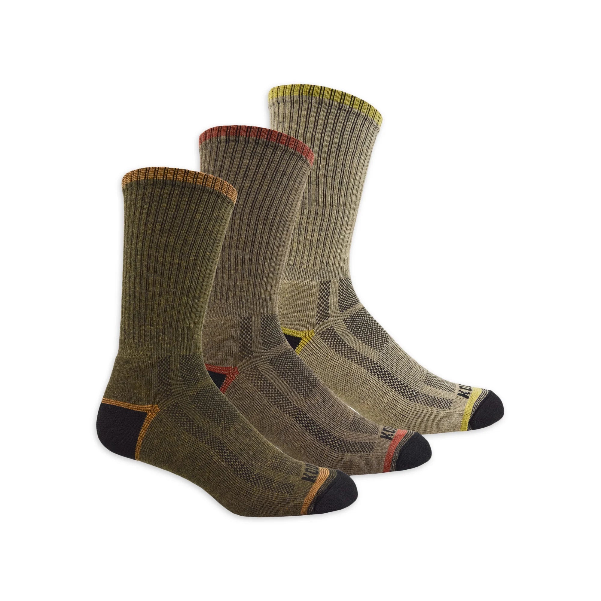 Kodiak Men's Casual Lifestyle Socks 6-Pack - Comfortable Everyday Wear for Work, Gym & Outdoor Activities