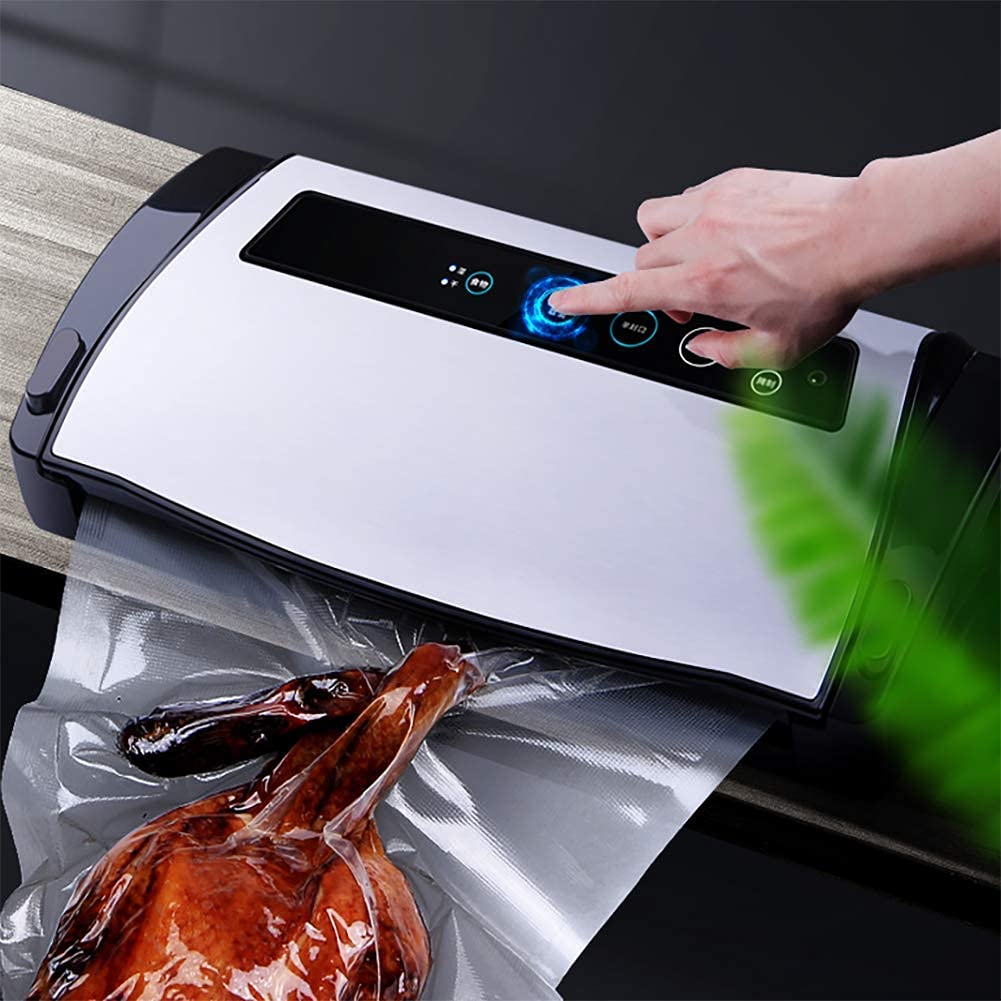 BD.Y Vacuum Sealer Machine 130W, 220V Stainless Steel Food Sealer with Built-in Drip Tank - Compact 16.6