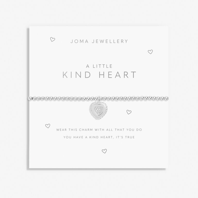 Joma Jewellery Bracelet - A Little Kind Heart Charm Bracelet for Women | Dainty & Elegant Jewelry Gift for Her | Perfect for Everyday Wear, Special Occasions & Gifting