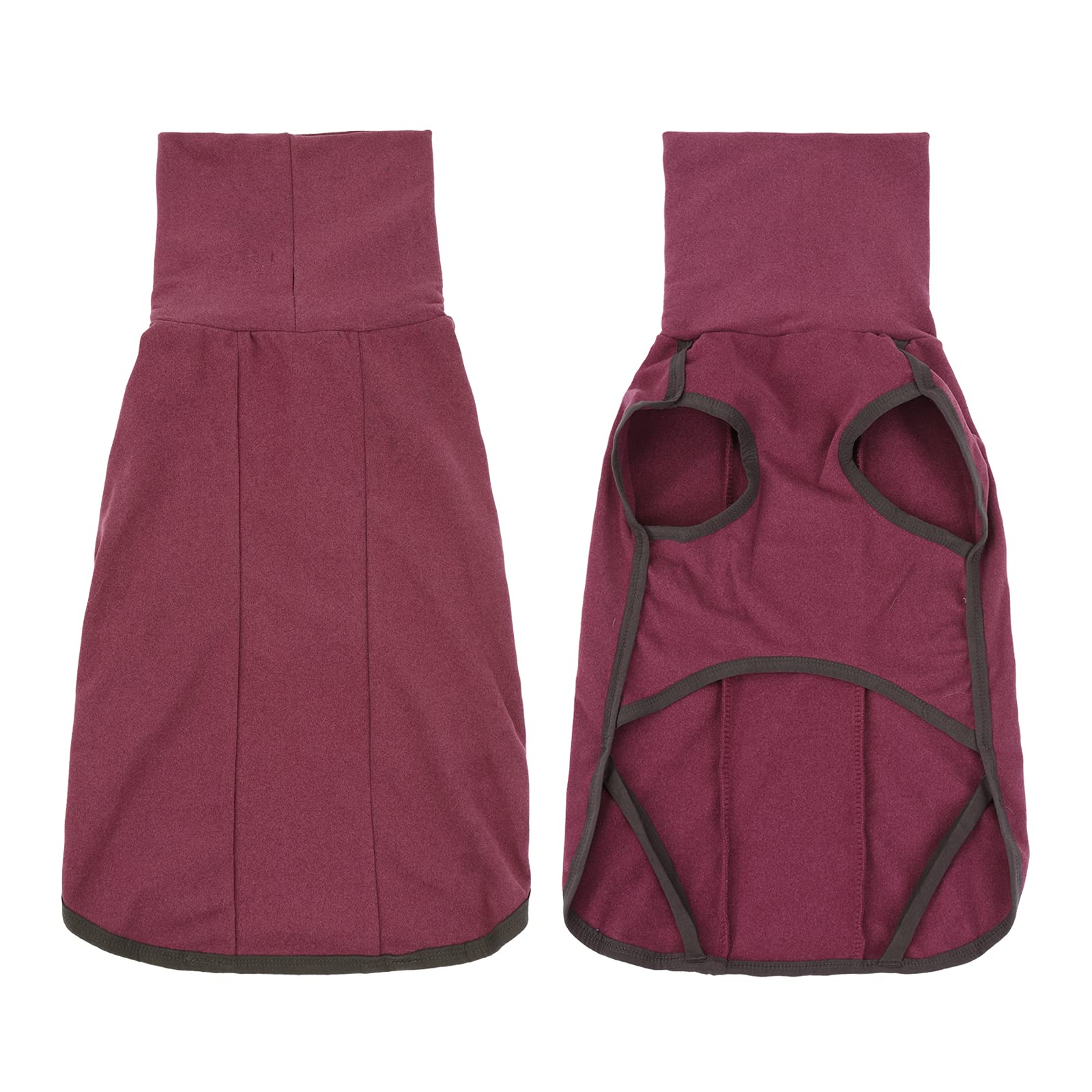 Warm Dog Sweater Pullover - Cold Weather Vest for Small Dogs, Cozy Dog Hoodie Jacket for Indoor & Outdoor Use (XS, Wine Red) - Perfect for Winter Walks & Pet Fashion
