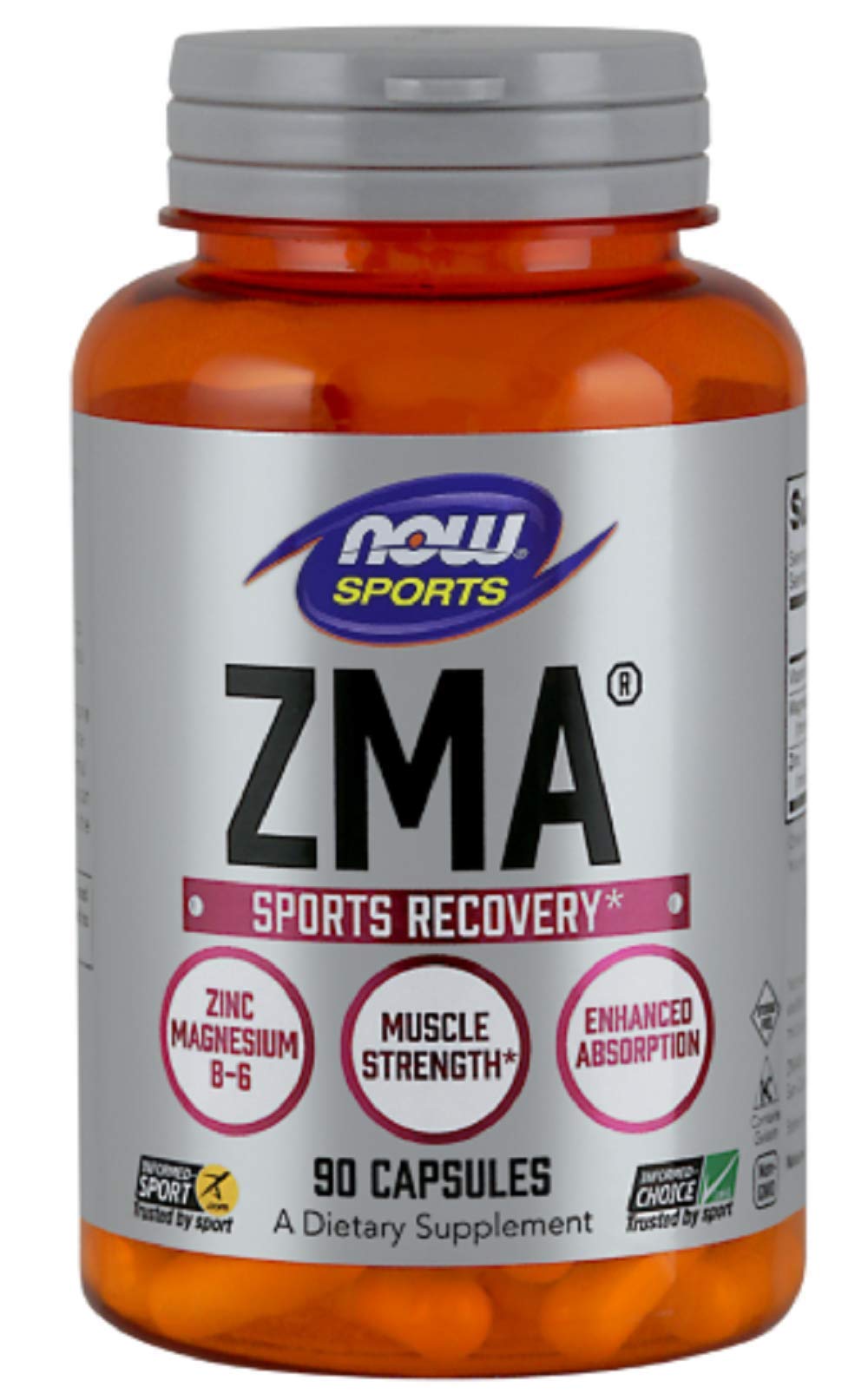 Now Foods ZMA 800mg - 180 Capsules (6 Pack) | Muscle Recovery & Sleep Support Supplement for Athletes & Fitness Enthusiasts