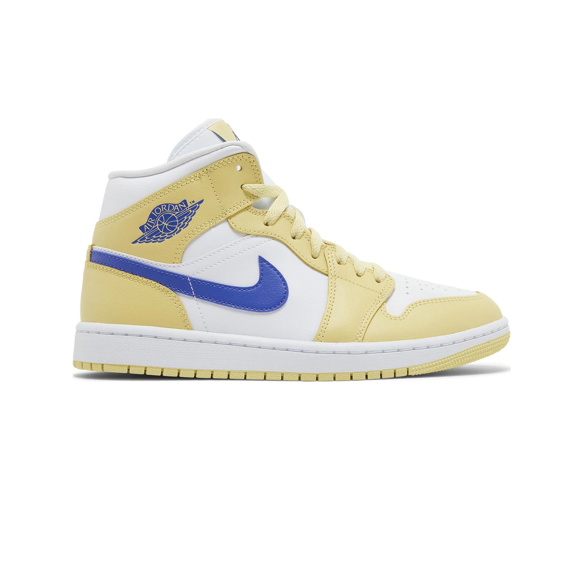 Air Jordan 1 Mid 'Lemon Wash Lapis' Women's Basketball Shoes 2023 - Retro Style Sneakers for Casual Wear, Street Fashion & Sports Performance