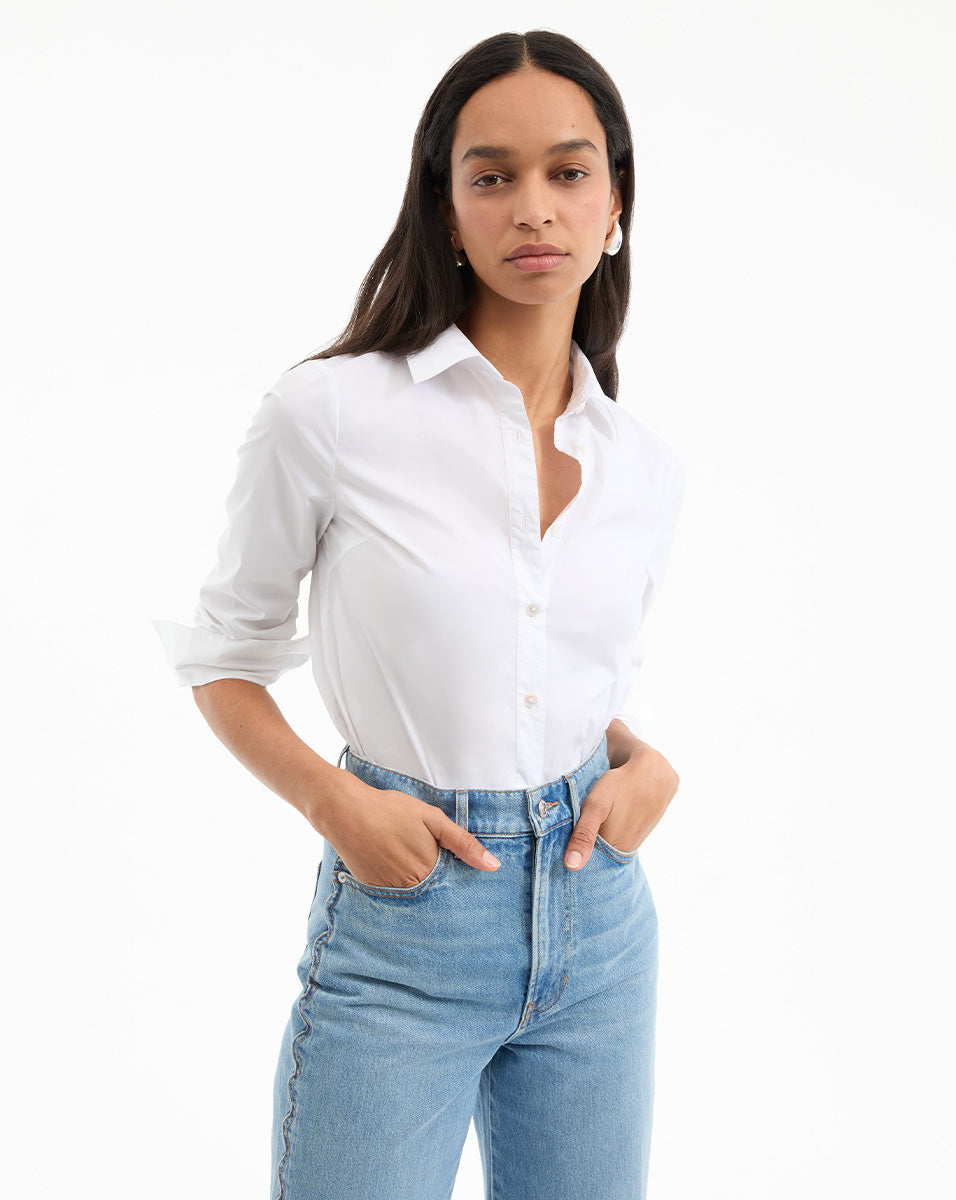 Marisol Women's Button Down Shirt - Classic Casual Long Sleeve Blouse for Office, Work & Everyday Wear | Comfortable & Stylish Cotton Shirt for Business, Dating & Social Events
