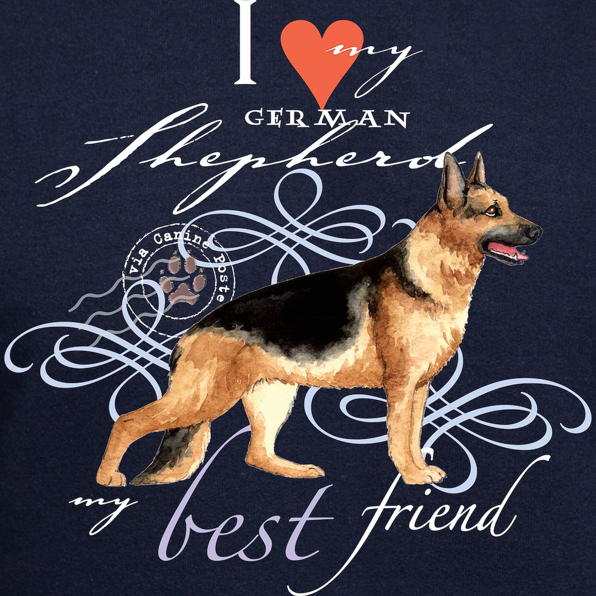 German Shepherd Hoodie for Men - Dark Regular Fit Pullover Sweatshirt | Dog Lover Gift, Casual Wear & Outdoor Activities