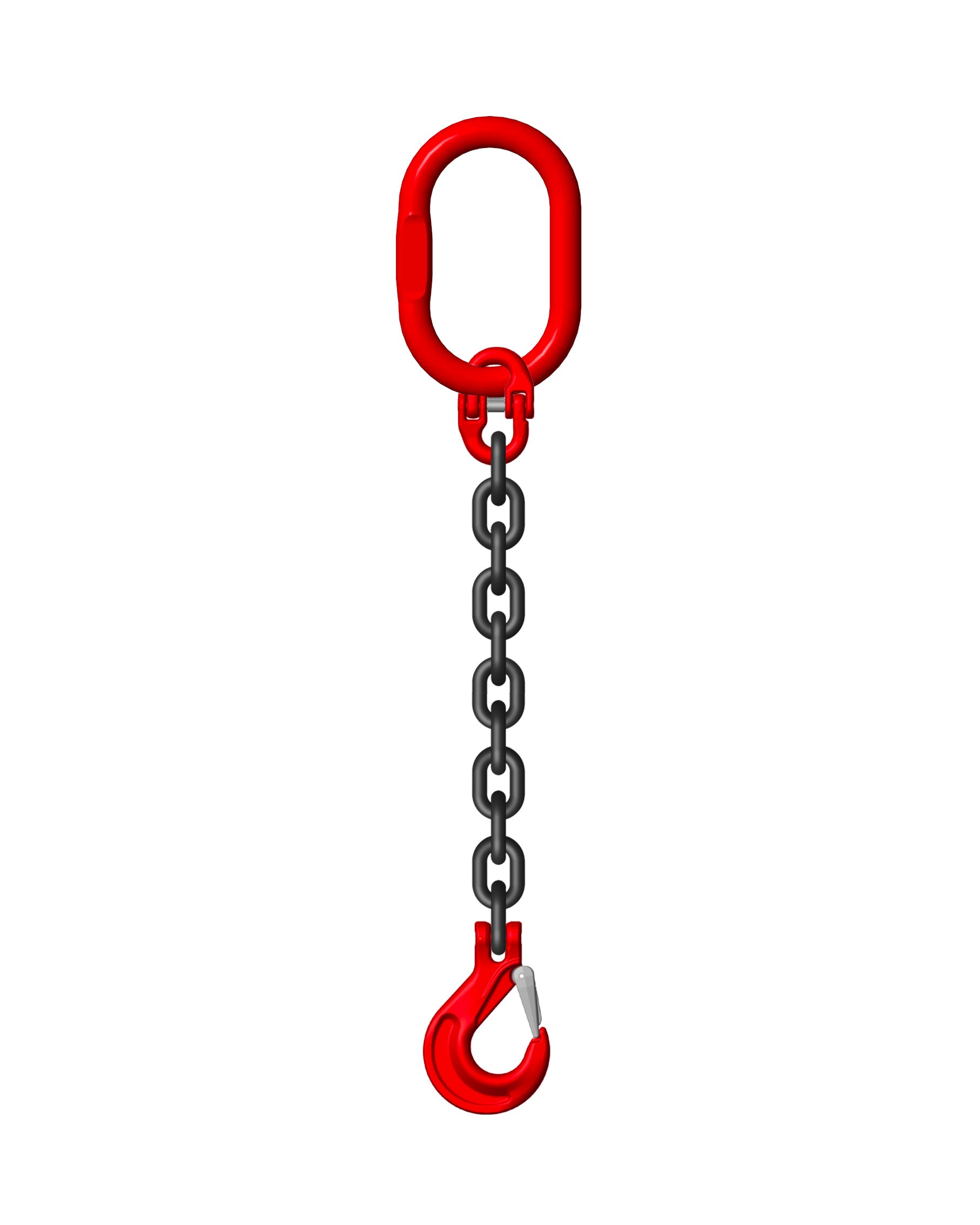 Heavy Duty Grade 80 13mm 1 Leg 5.3 Ton Chain Sling - Lifting Equipment for Construction, Rigging & Industrial Applications