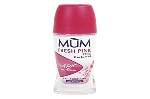 Mum Fresh Pink Roll On Deodorant 50ml - Long Lasting Natural Deodorant for Women, Aluminum Free & Gentle on Skin - Perfect for Daily Use, Gym, Work & Travel