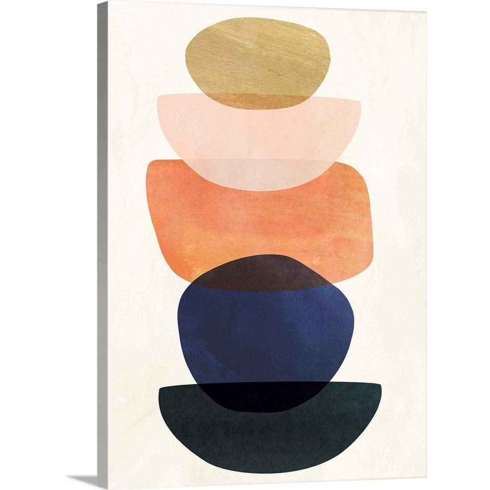 Victoria Borges Abstract Canvas Wall Art Print - Modern Contemporary Home Decor, 36x48 Inches - Perfect for Living Room, Bedroom & Office Decor