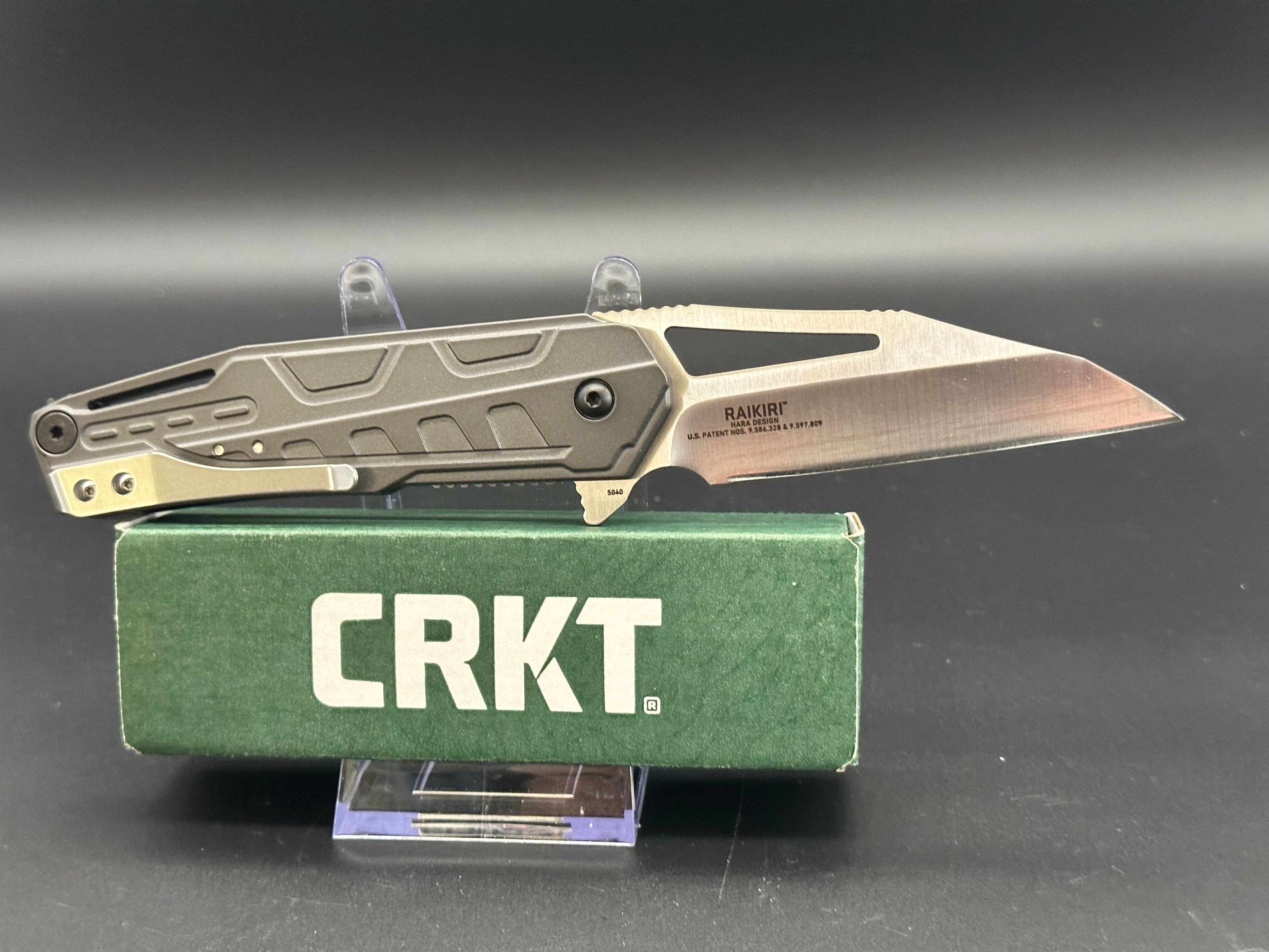 CRKT Raikiri Folding Pocket Knife - EDC Tactical Knife with Razor-Sharp Blade for Outdoor, Camping, Hiking & Survival Gear