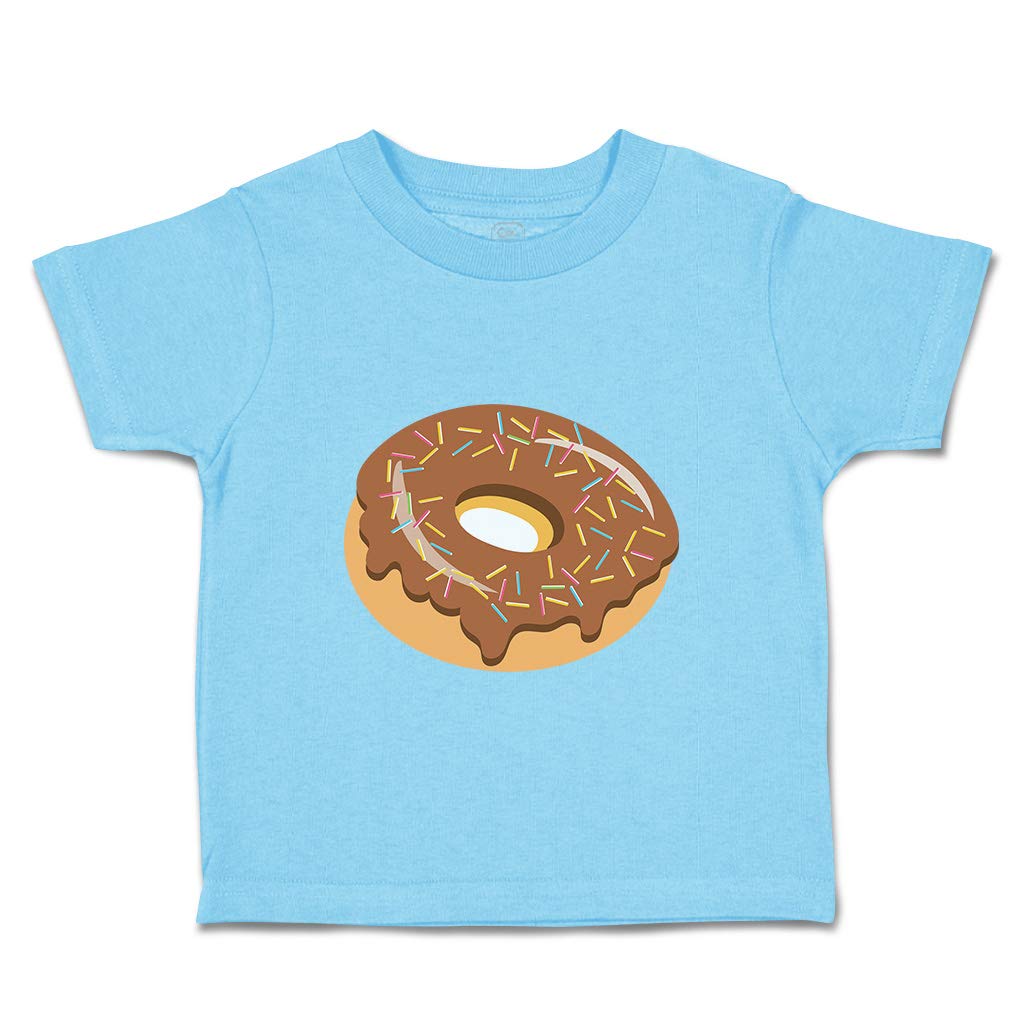 Adorable Donut & Chocolate Print Toddler T-Shirt - Cute Dessert-Themed Kids Clothing for Birthday Parties & Family Outings