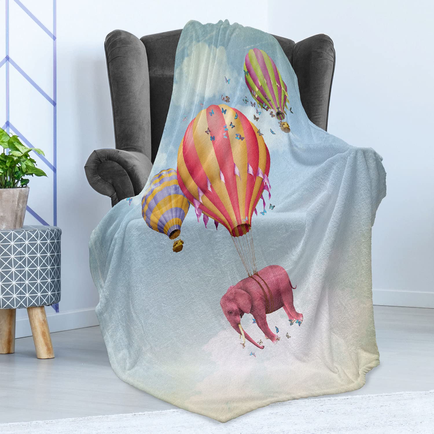 Ambesonne Flannel Fleece Throw Blanket - 50