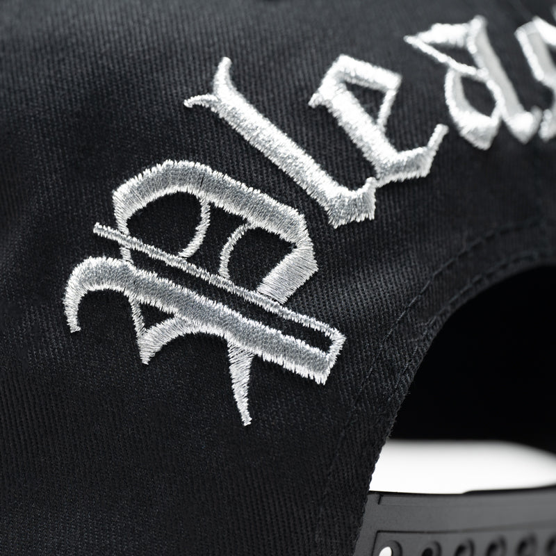 Pleasures Throwback Snapback Hat - Black | Vintage Style Baseball Cap for Men & Women | Perfect for Streetwear, Casual Outfits & Hip Hop Fashion
