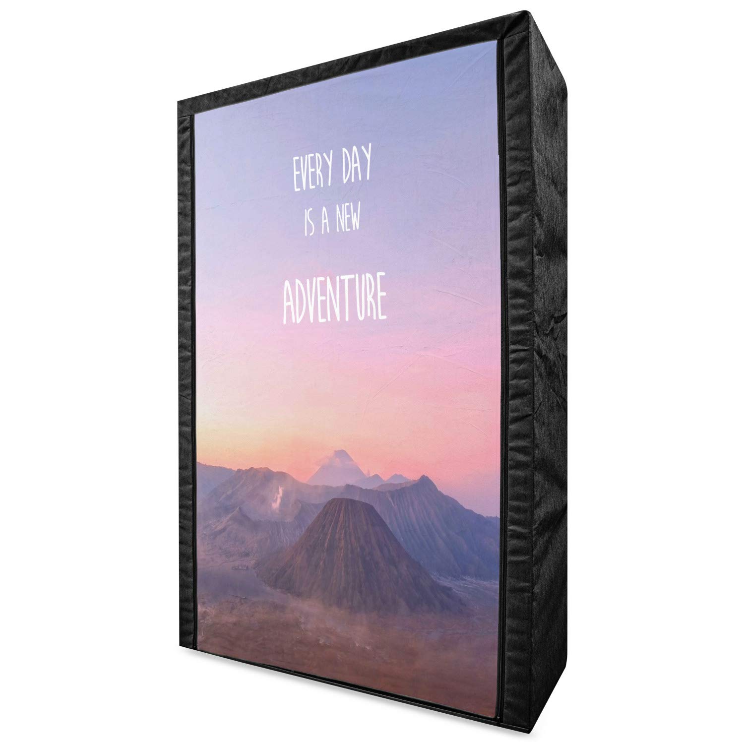 Ambesonne Portable Fabric Wardrobe with Shelves - 42.5