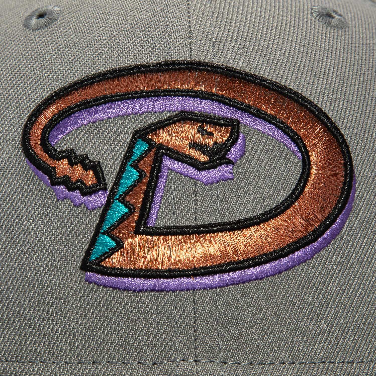 New Era 59Fifty Arizona Diamondbacks MLB Baseball Cap - Storm Grey, Black & Metallic Copper - Adjustable Snapback Hat for Men & Women - Perfect for Baseball Games, Streetwear & Casual Outfits