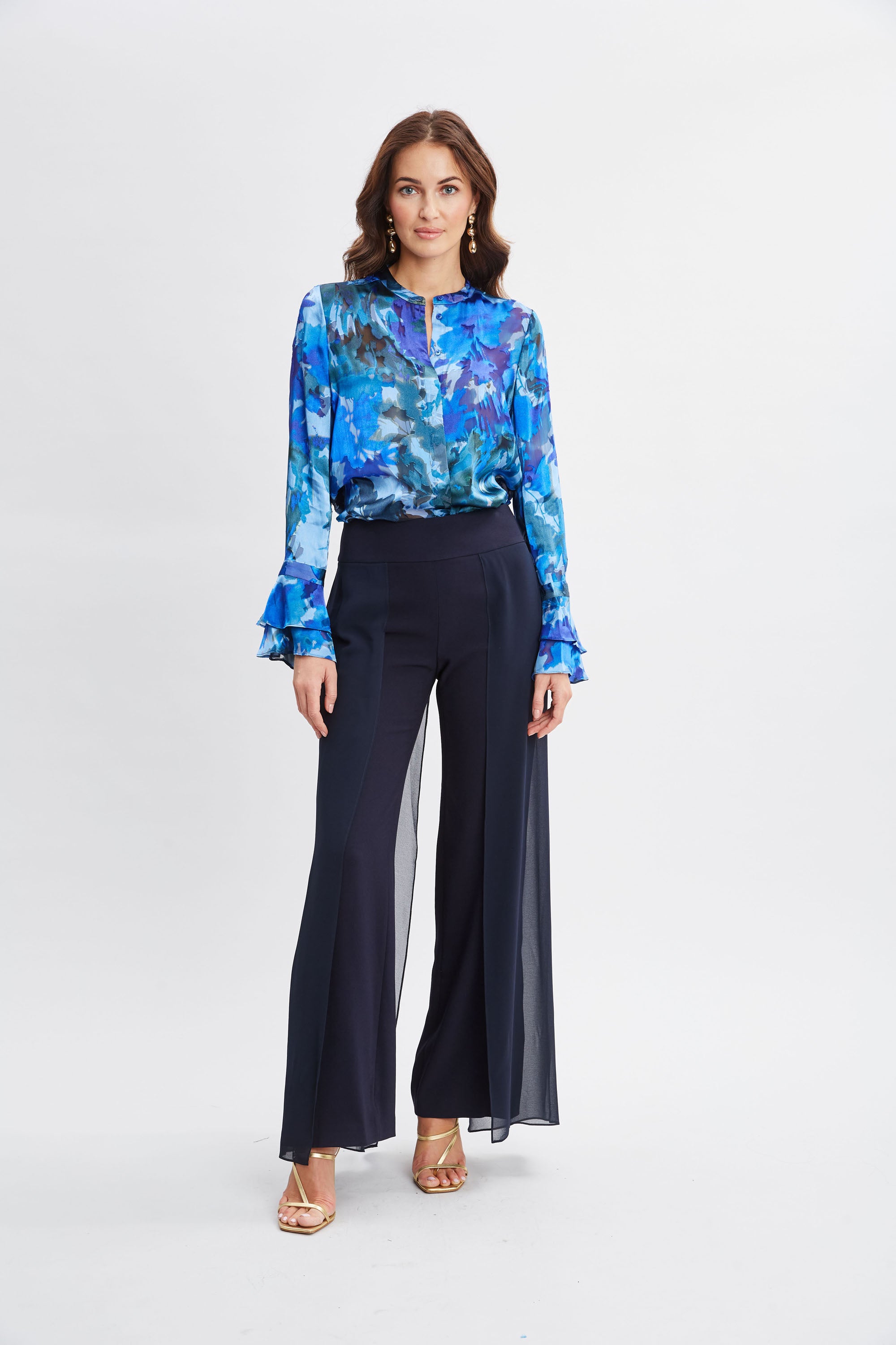 Stylish Etched Garden Printed Shirt for Women | Floral Summer Blouse | Perfect for Casual Outings, Beach Vacations & Boho Fashion