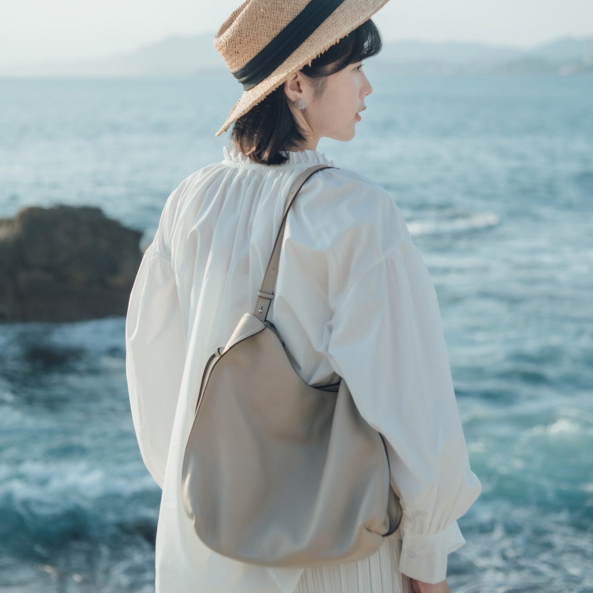 Genevieve Genuine Leather Hobo Bag for Women - Stylish & Durable Shoulder Purse for Work, Travel & Everyday Use