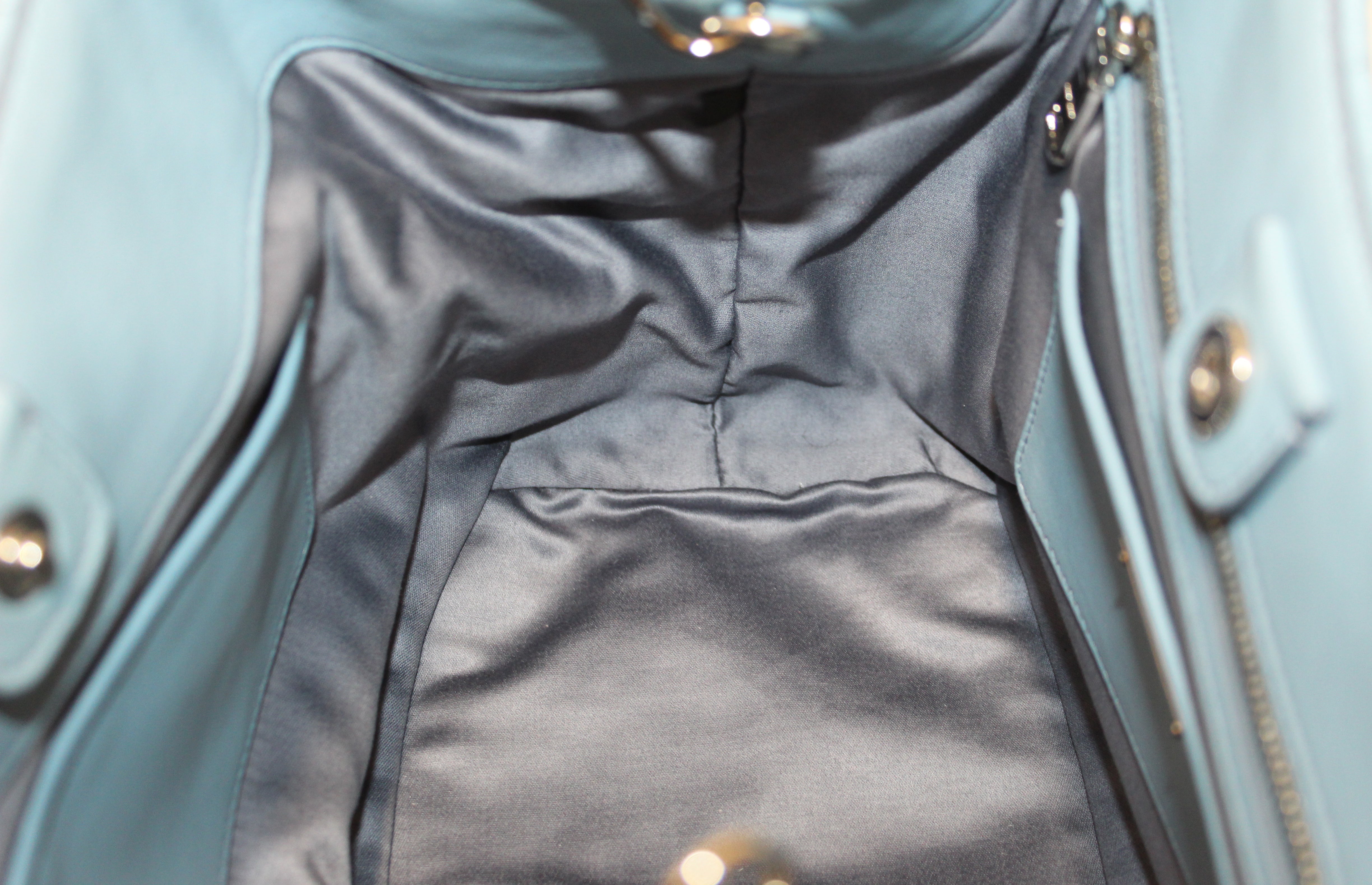 Authentic Miu Miu Crystal Blue Cloqué Nappa Leather Handbag for Women - Luxury Designer Crossbody Purse for Evening Parties, Date Night & Special Occasions