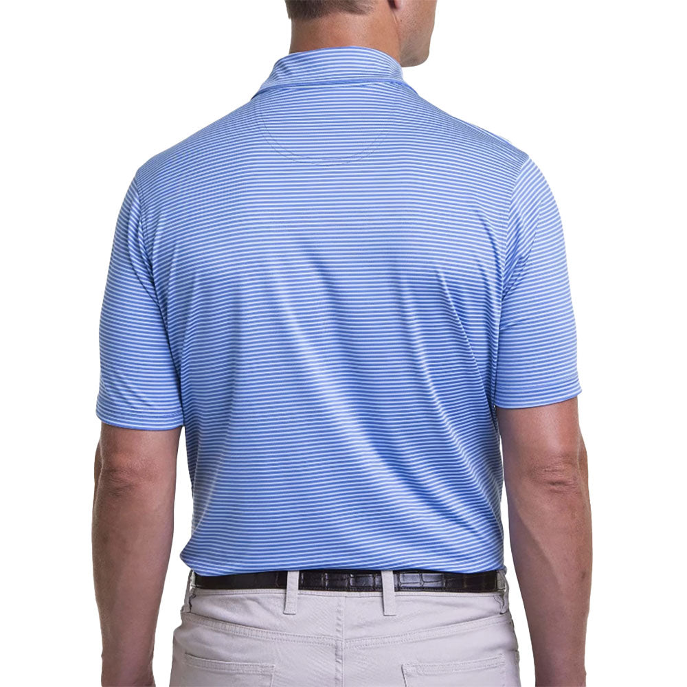 Fairway & Greene Owens Stripe Men's Golf Polo Shirt - Moisture-Wicking & UV Protection for Comfortable Golfing & Outdoor Activities