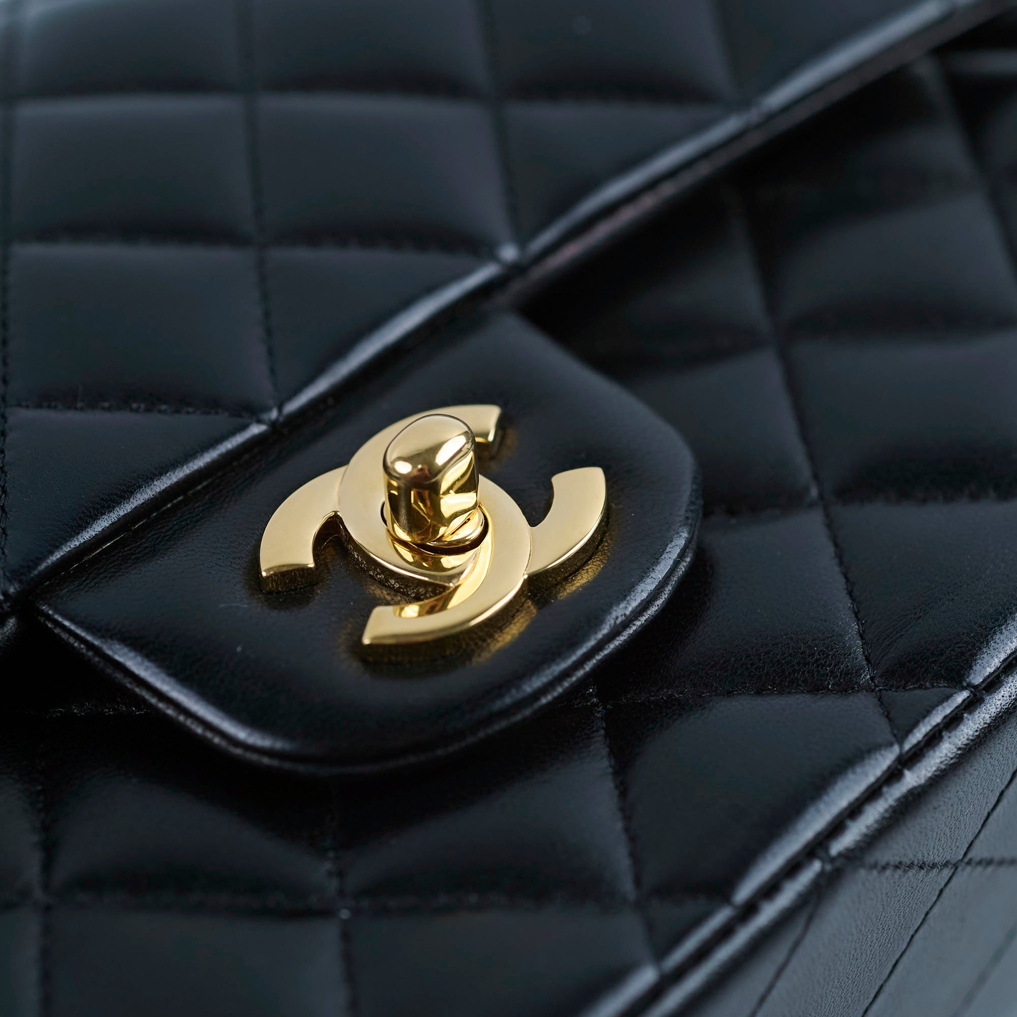 Chanel Medium/Large Double Classic Flap Bag in Black - Luxury Designer Handbag for Women, Perfect for Work, Evening Events & Everyday Use