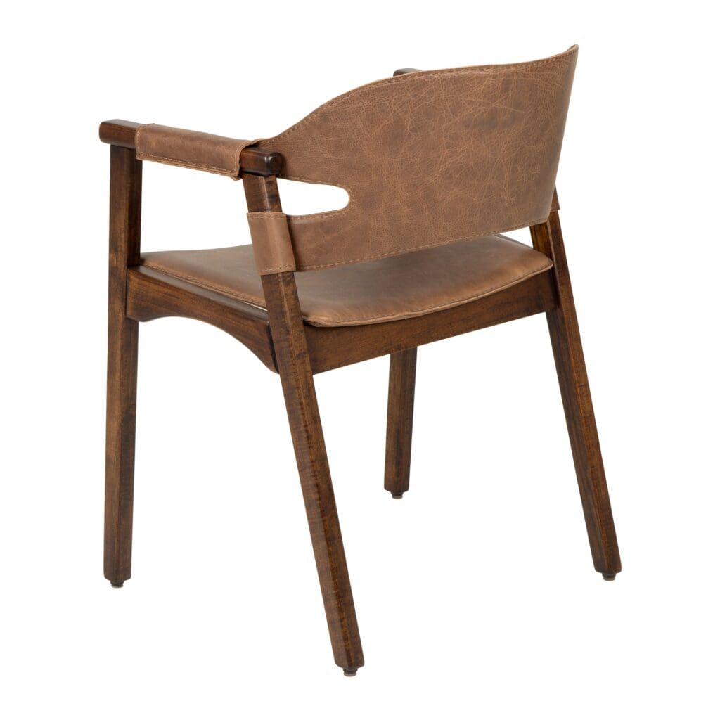 Cyan Design 11813 Boss Chair - Medium Brown Distressed Leather Office Chair for Executive Desk, Home Office, and Conference Room (Model L 18051)