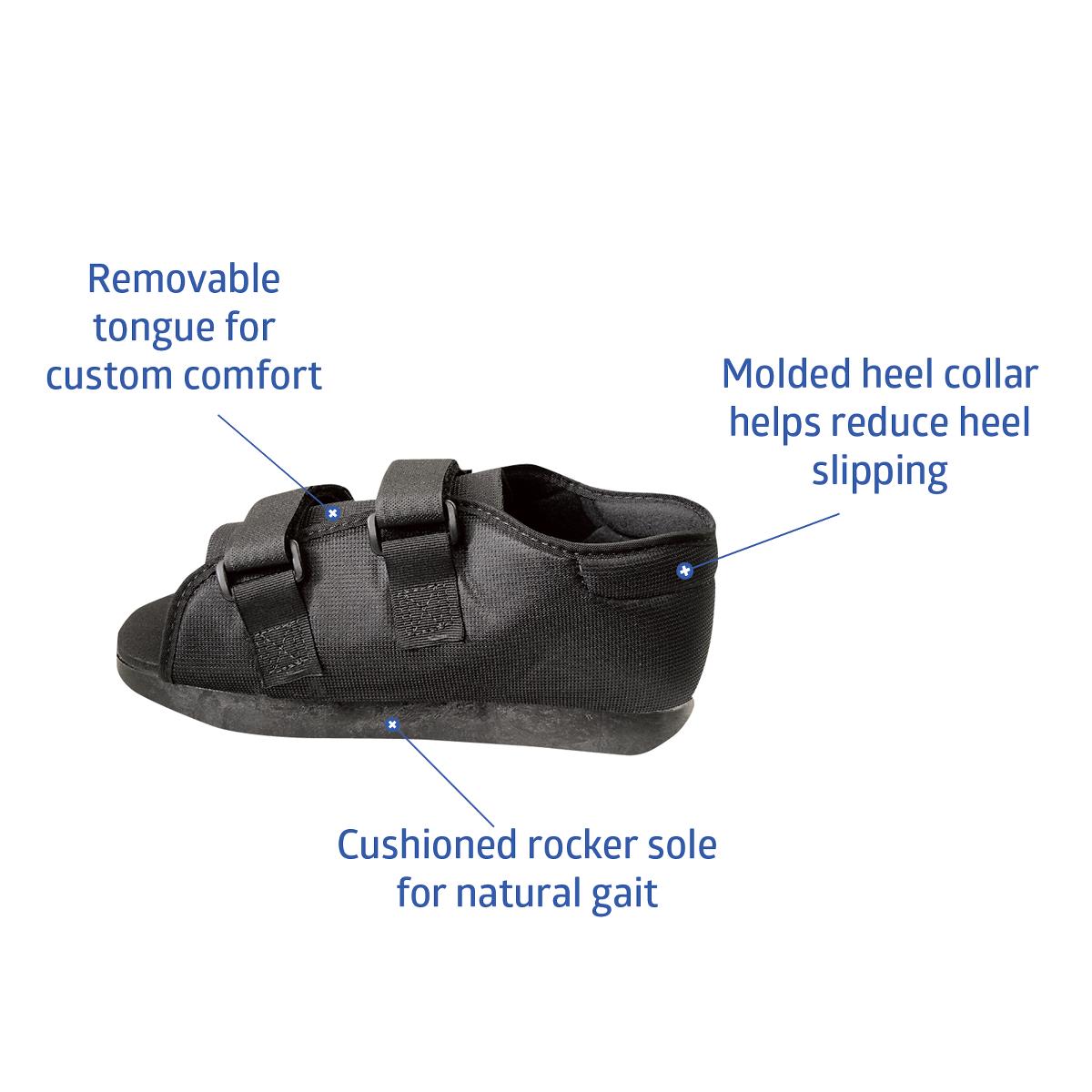 Post Op Shoe for Women - Semi Rigid Medical Walking Boot for Foot Surgery Recovery, Ankle Support & Protection - Ideal for Post-Surgery, Fractures, Sprains & Plantar Fasciitis