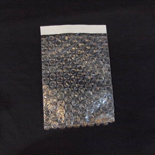 50 Pack 4x7.5 Inch Self Seal Clear Bubble Pouch Bags - 3/16