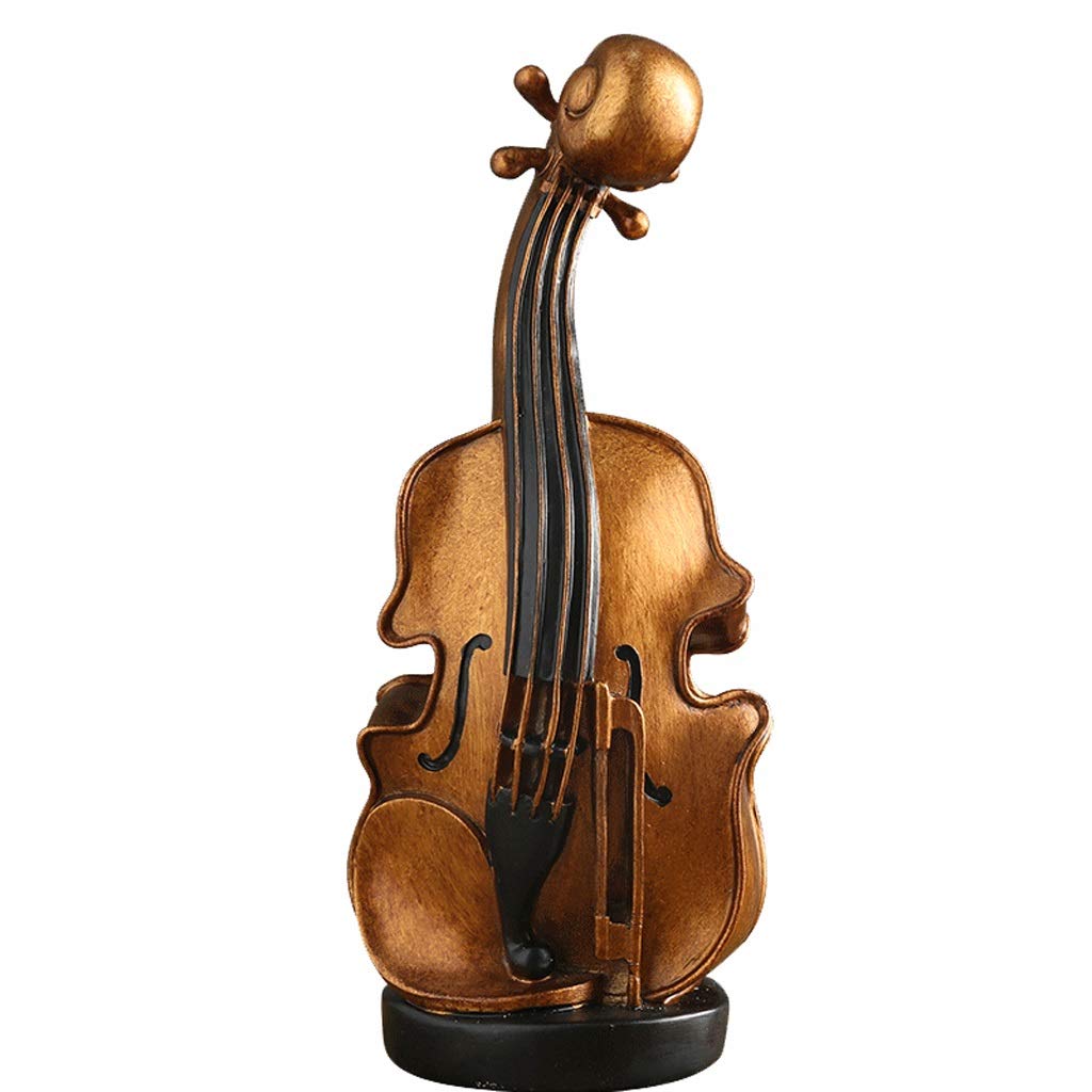 Creative Violin-Shaped Piggy Bank - Brown Money Saving Box for Home Decor, Living Room, TV Cabinet & Wine Storage | Perfect Gift for Music Lovers & Collectors