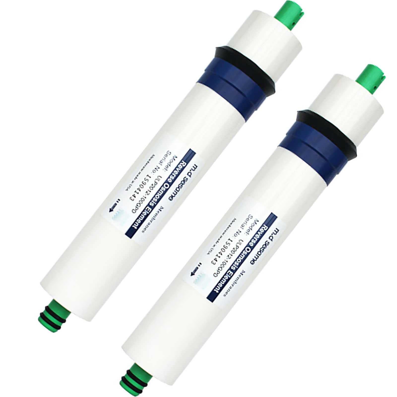 **NSF Certified Reverse Osmosis RO Membrane 100 GPD - Replacement Cartridge for Under Sink Home Drinking Water Purifier System (2 Pack) - Perfect for Clean & Safe Drinking Water in Kitchen or Office**
