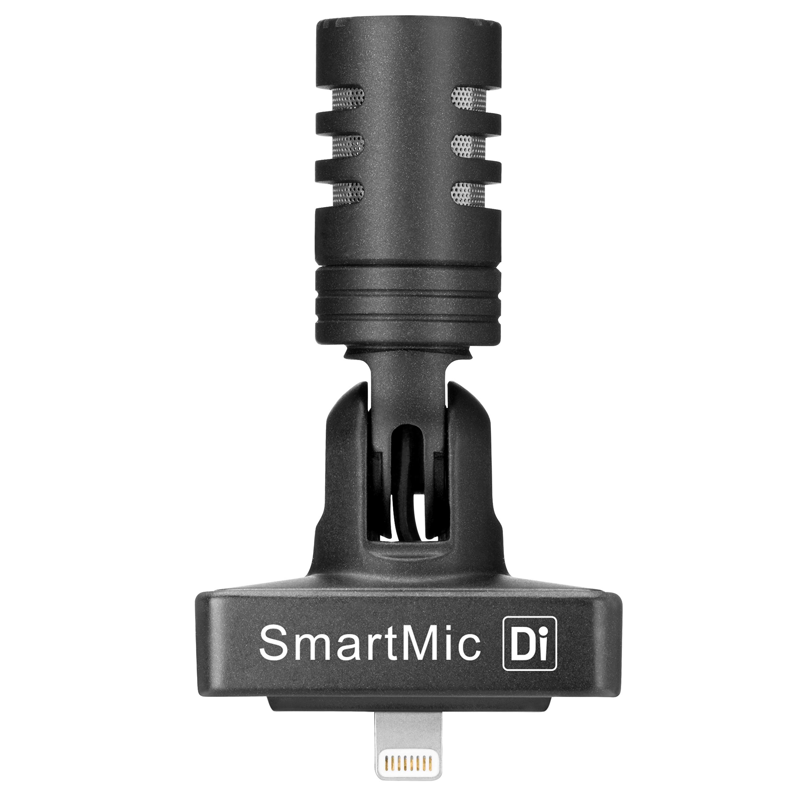 Saramonic SmartMic Di Stereo Microphone - Lightning Connector & Built-In Headphone Jack for iPhone iPad - Perfect for Vlogging, Podcasting & Mobile Recording